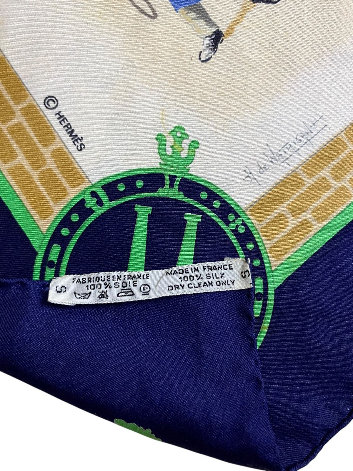 Hermes Vintage Brand Hermes Carre 90 Les Haras Nationax Silk Scarf Size ONE SIZE - 9 Thumbnail