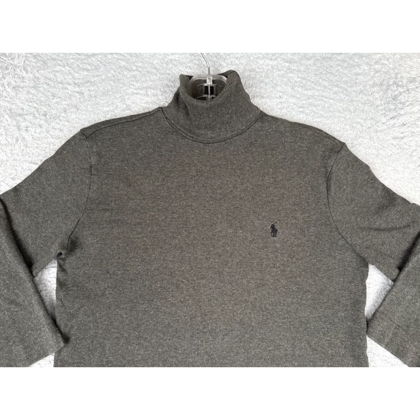 Ralph Lauren VINTAGE Ralph Lauren Sport Shirt Women Small Gray Turtle Neck Cotton 3/4 Sleeve Size S / US 4 / IT 40 - 4 Thumbnail