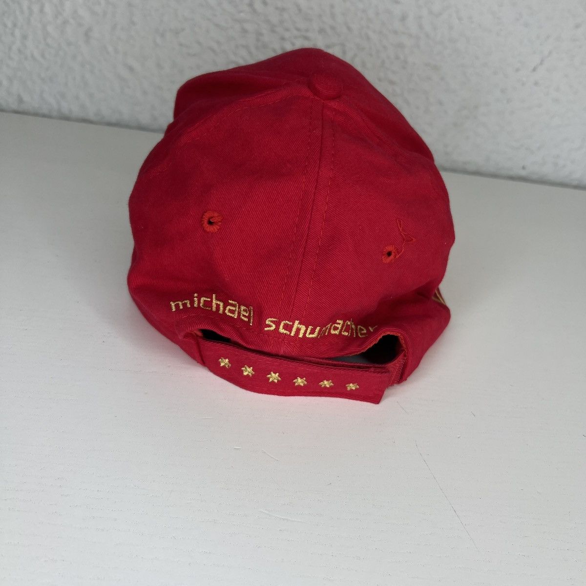 Ferrari × Formula 1 × Vintage Ferrari f1 world champion 6 Cap Hat Michael Schumacher Logo Size ONE SIZE - 4 Thumbnail