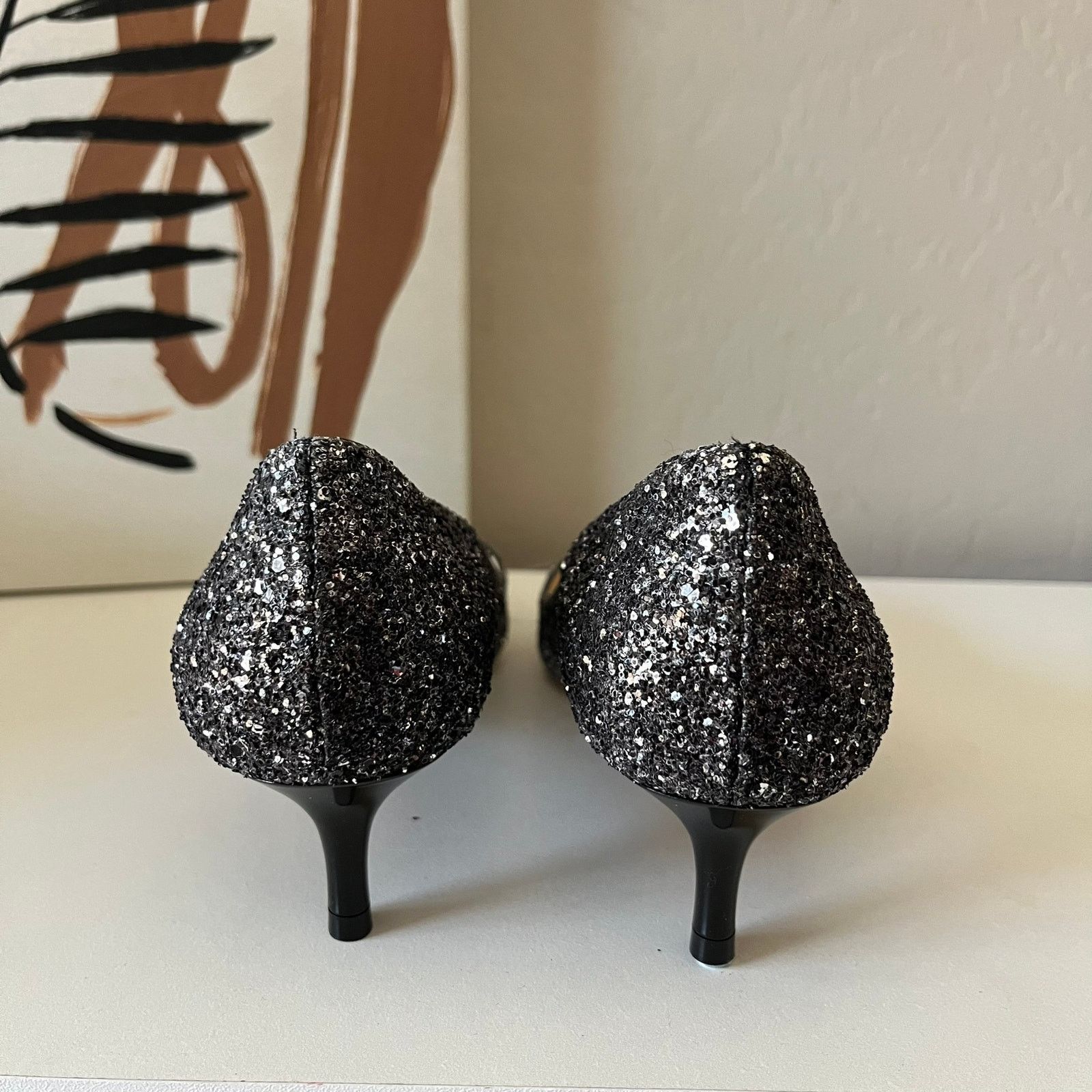 Jimmy Choo Jimmy Choo Romy Silver Pointed Toe Kitten Heel Pumps Size 37 Size US 7 / IT 37 - 5 Thumbnail
