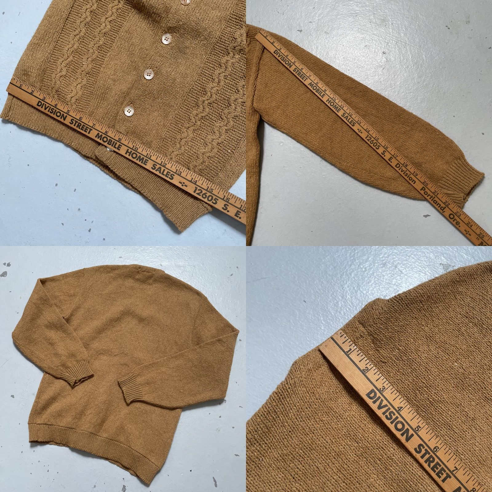 Vintage VINTAGE Heritage Sportwear Cardigan Unisex Adults Sweater S Brown Mohair Wool Polyester Knit 60s 70s Rockabilly USA Shaggy Grunge Classic Size US S / EU 44-46 / 1 - 8 Thumbnail