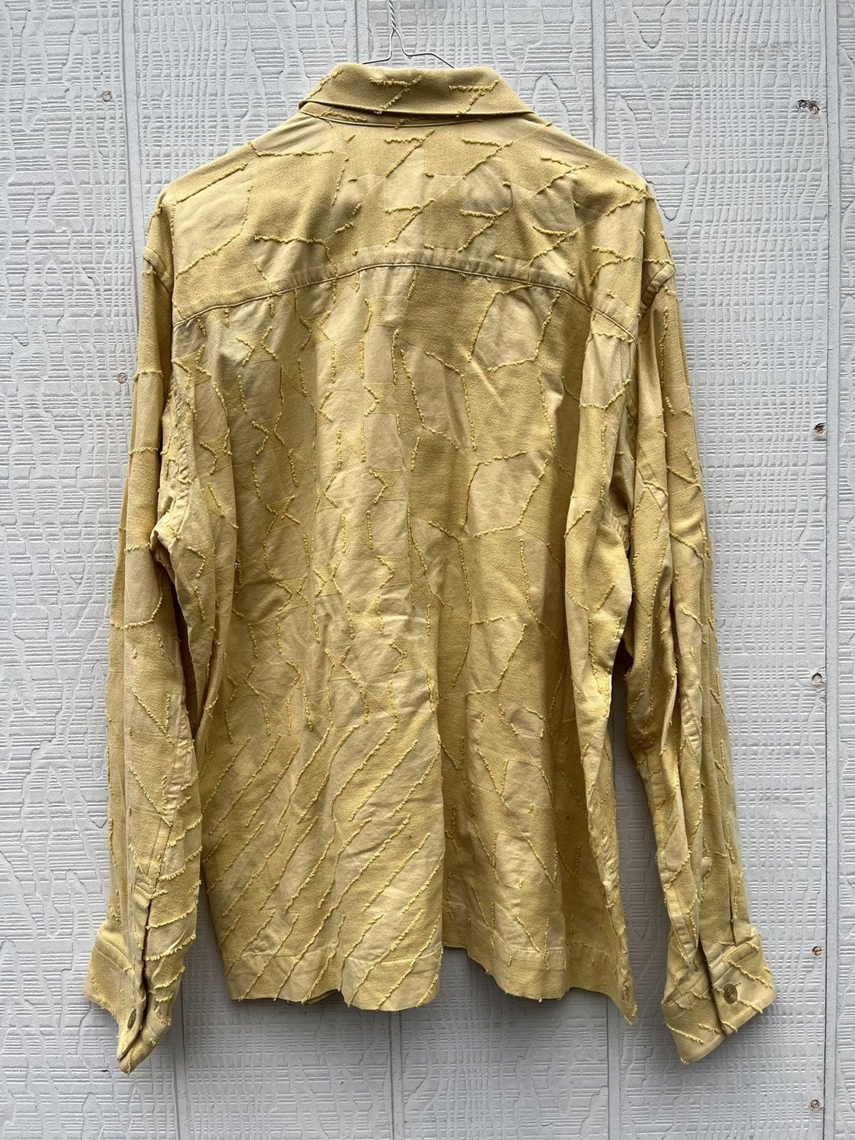 Issey Miyake Jacquard Patchwork Shirt Size US L / EU 52-54 / 3 - 2 Thumbnail