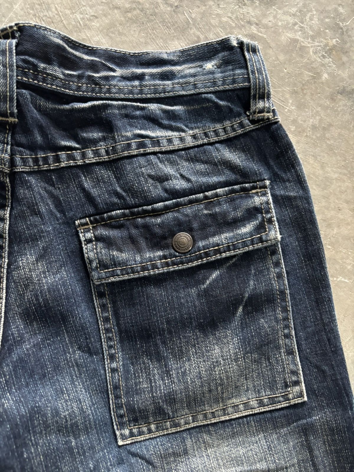Hysteric Glamour FLARE EDGE RUPERT DISTRESSED JAPANESE DENIM MULTIPOCKET Size US 29 - 18 Thumbnail