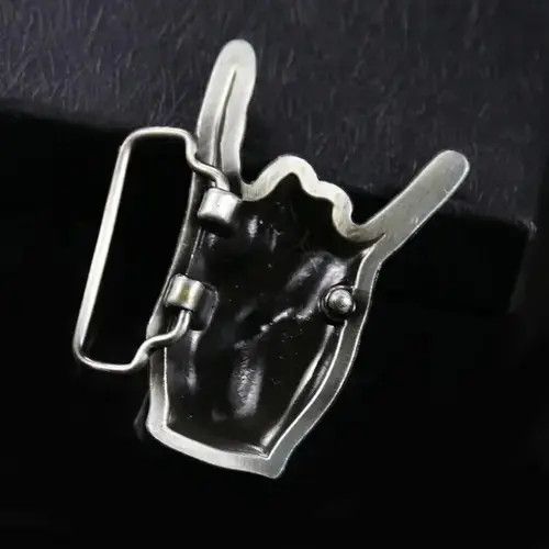 Japanese Brand × Vintage Rocker Satan Hand Gesture Belt Buckles ( no belt ) Size ONE SIZE - 2 Thumbnail