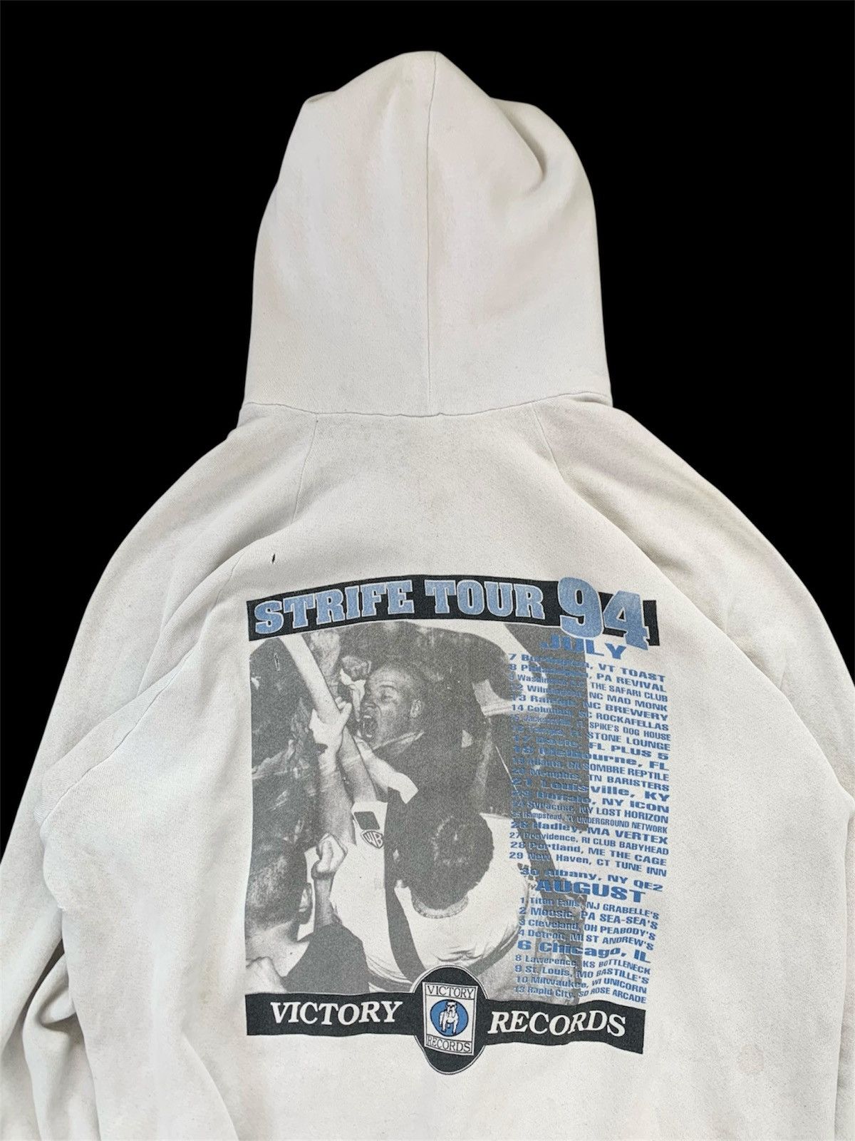 Band Tees Vintage 1990s Strife Hardcore Tour Hoodie Size US XL / EU 56 / 4 - 4 Thumbnail