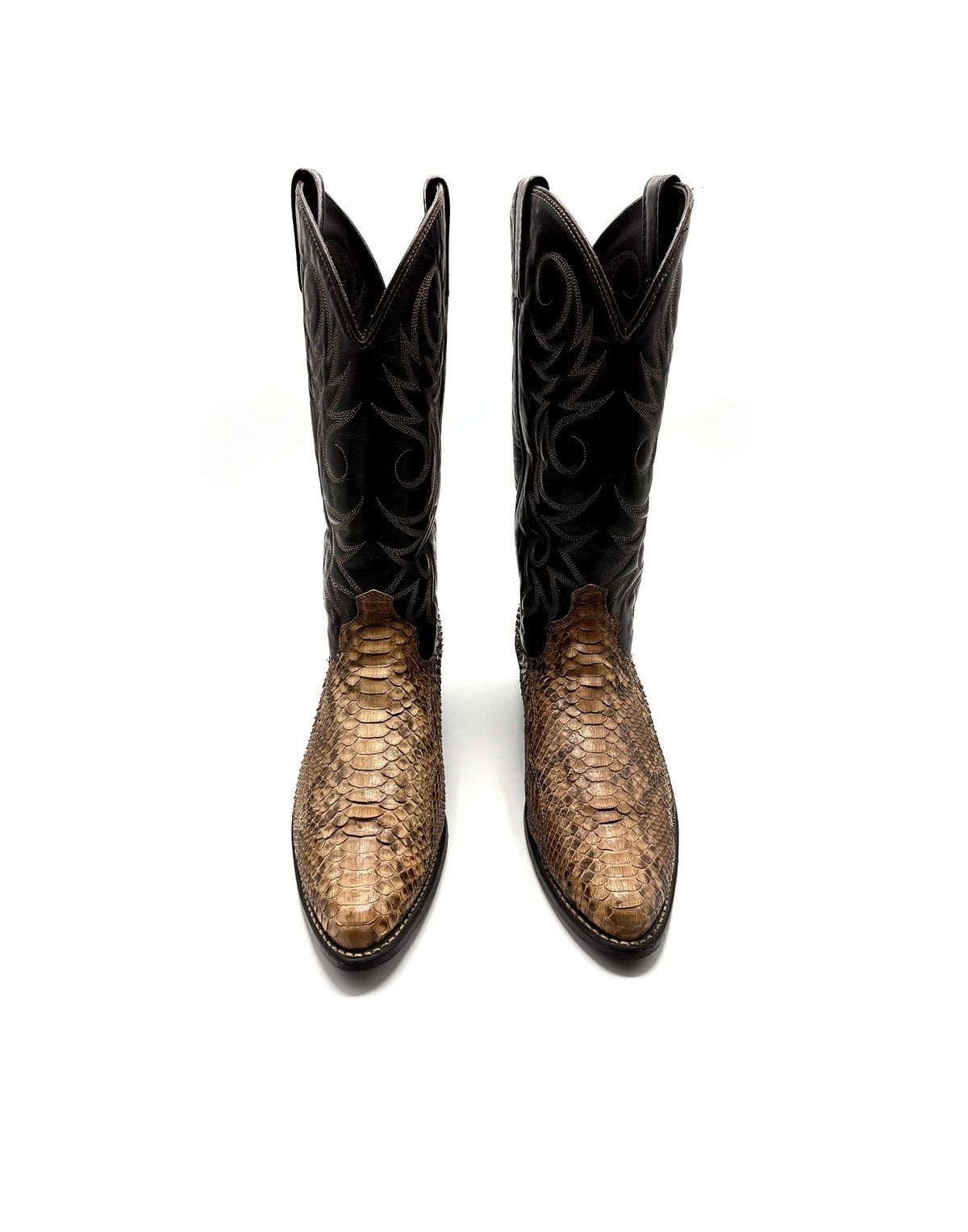 Japanese Brand Acme Exotic Python Western Boots Size US 9.5 / EU 42-43 - 3 Thumbnail
