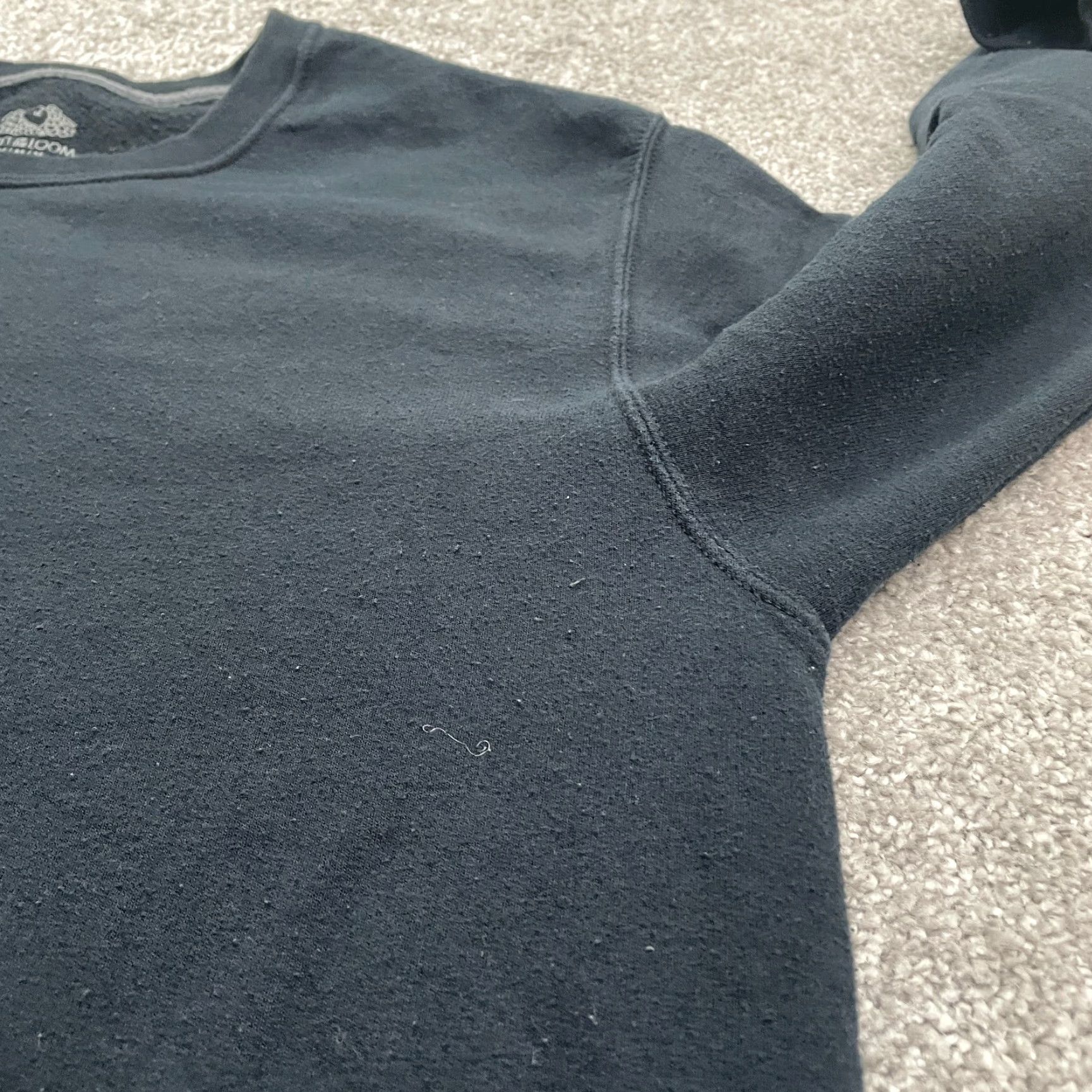 Fruit Of The Loom Fruit Of The Loom Sweatshirt Mens M Black Crew Neck Pullover Fleece Size US M / EU 48-50 / 2 - 4 Thumbnail