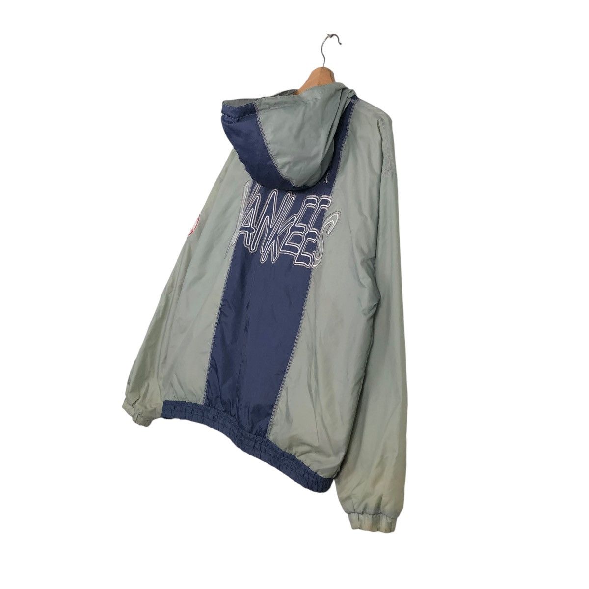 New York Yankees 🔥VINTAGE LIGHT JACKET ANORAK PULL OVER STARTER NY YANKEES Size US L / EU 52-54 / 3 - 12 Thumbnail