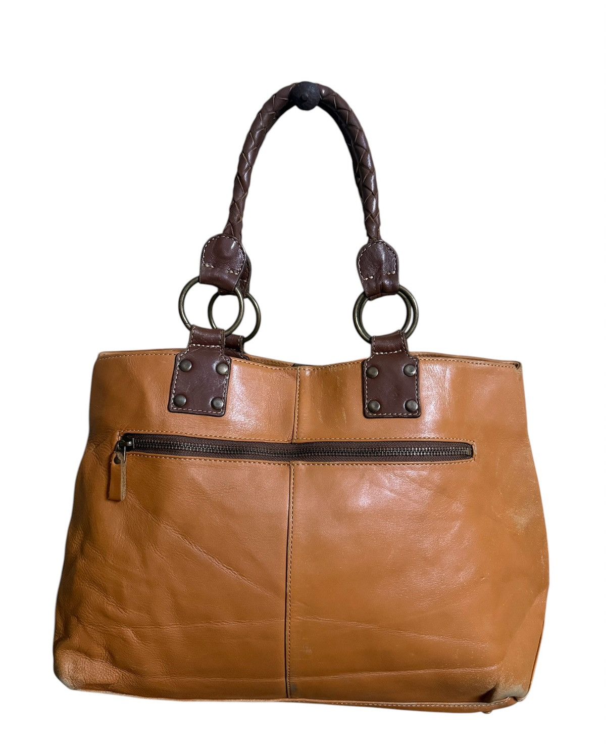 Japanese Brand Leather Handbag Handmade Brown Size ONE SIZE - 2 Thumbnail