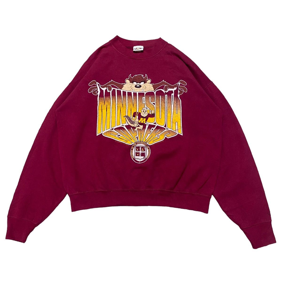 Vintage Vintage Warner Bros x Minnesota Gophers Sweatshirt Size US L / EU 52-54 / 3 - 1 Thumbnail