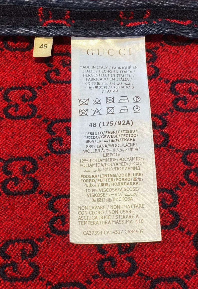 Gucci Gucci Printed wool zipper long-sleeved jacket 2501-Nextarro Size US M / EU 48-50 / 2 - 6 Thumbnail