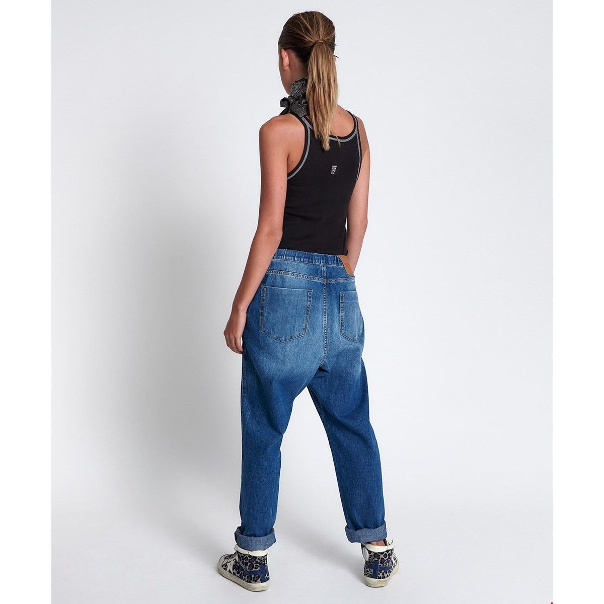 One Teaspoon New One Teaspoon HIGH WAIST SHABBIES DRAWSTRING JEANS $180 Size 26" / US 2 / IT 38 - 4 Thumbnail