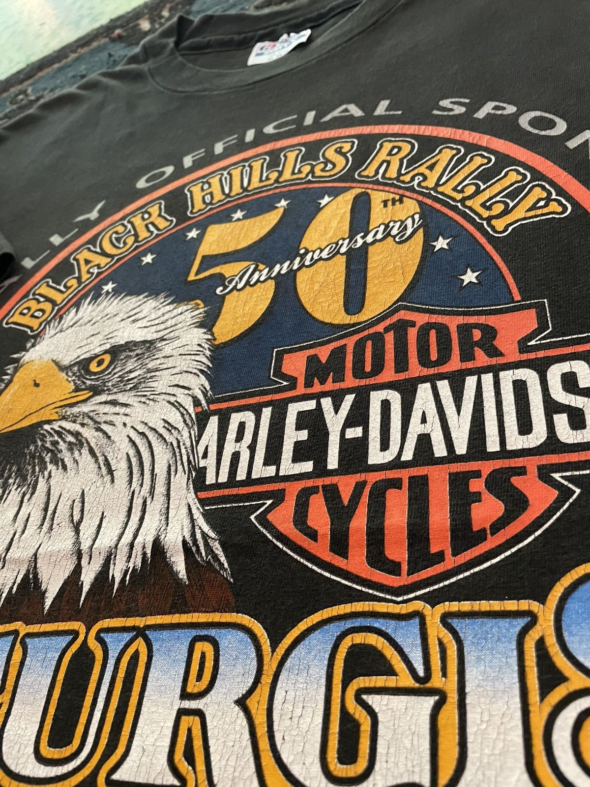 Harley Davidson Vintage Harley Davidson Tshirt Size US XL / EU 56 / 4 - 3 Thumbnail