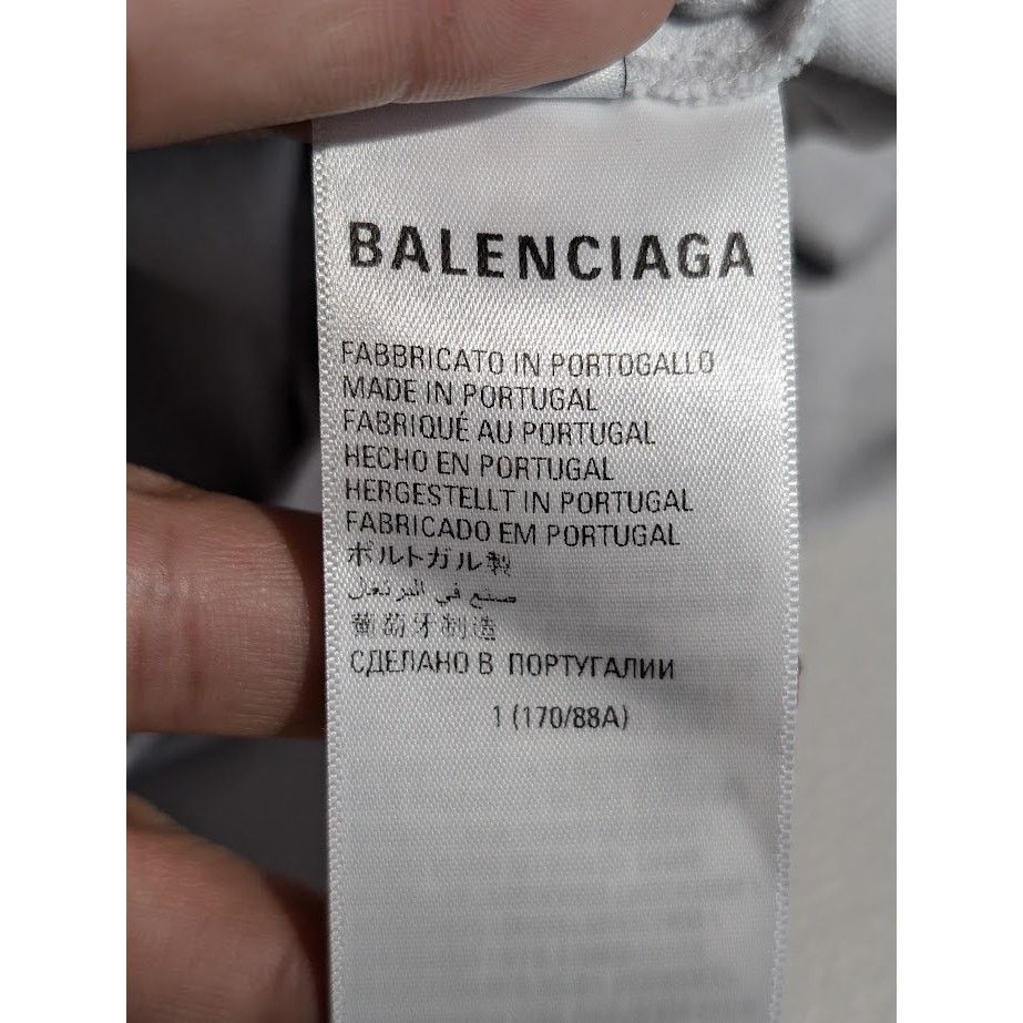 Balenciaga o1rshd1 Short Sleeve T-Shirt in Gray Size US S / EU 44-46 / 1 - 19 Thumbnail