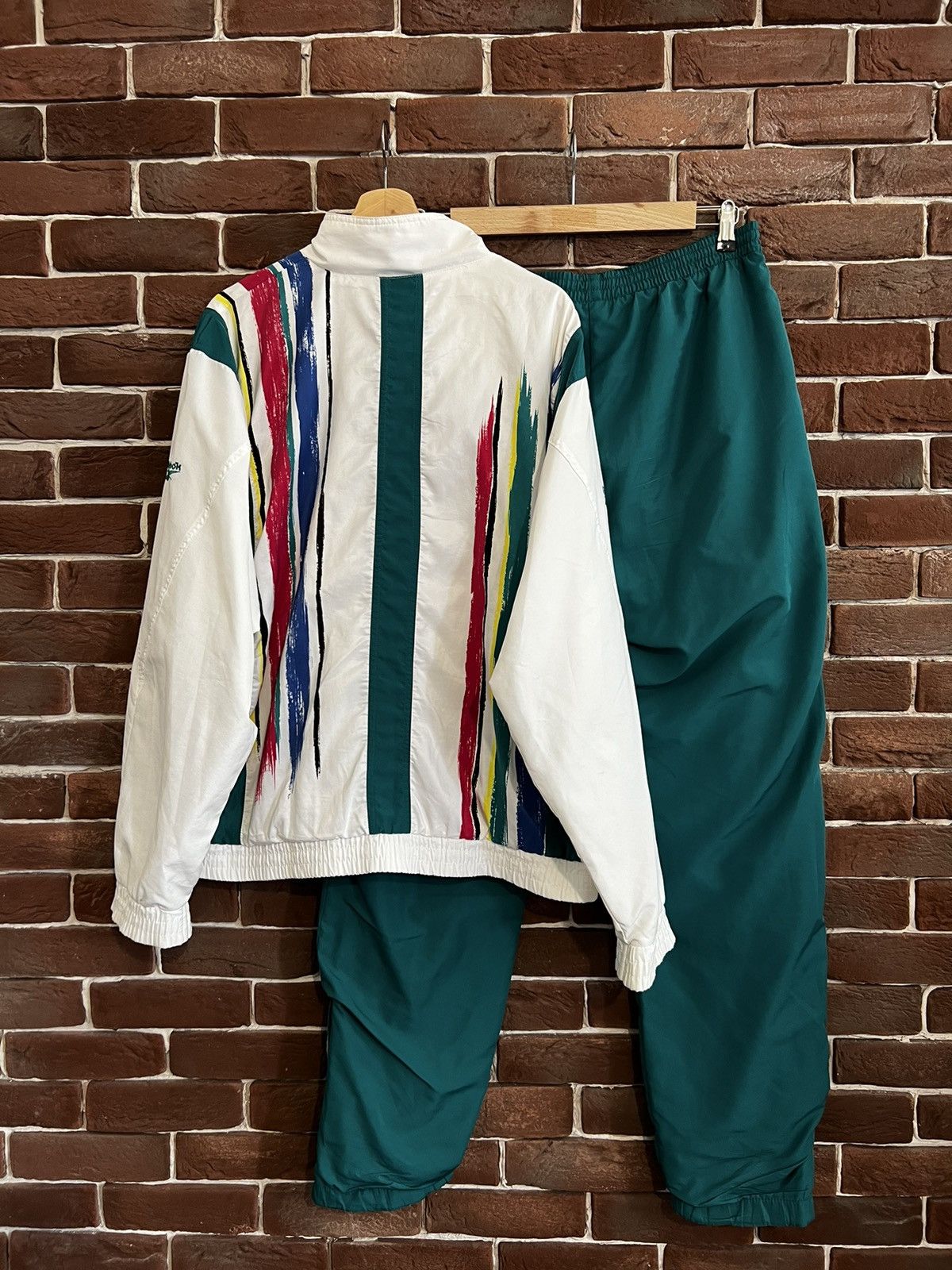 Reebok Rare 90s Vintage Y2K Reebok Logo Tracksuit Set Jacket Size US L / EU 52-54 / 3 - 2 Thumbnail