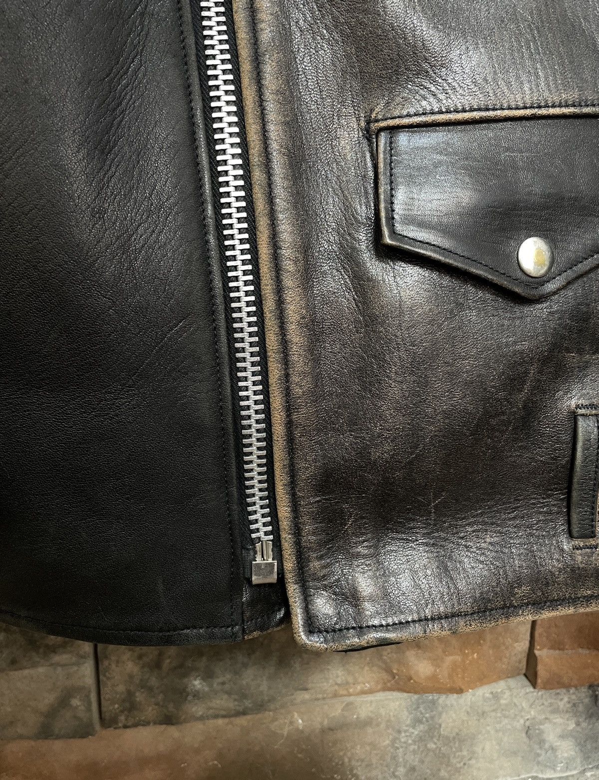 Fine Creek FINE CREEK LEATHERS LEON CUSTOM LEATHER JACKET Size US S / EU 44-46 / 1 - 6 Thumbnail