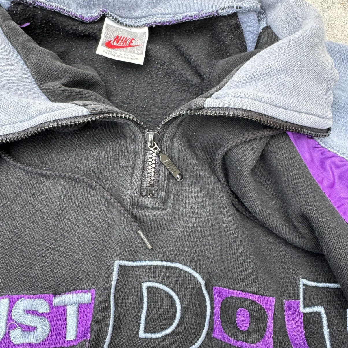 Nike Rare Vintage 90’s Nike JUST DO IT Half Zip Hoodie Y2K logo Size US M / EU 48-50 / 2 - 9 Thumbnail