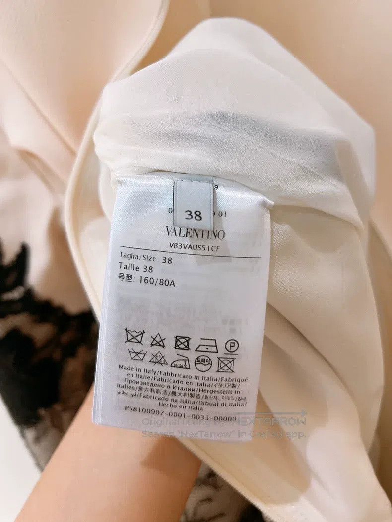 Valentino Valentino Black and white lace dress Size S / US 4 / IT 40 - 9 Thumbnail