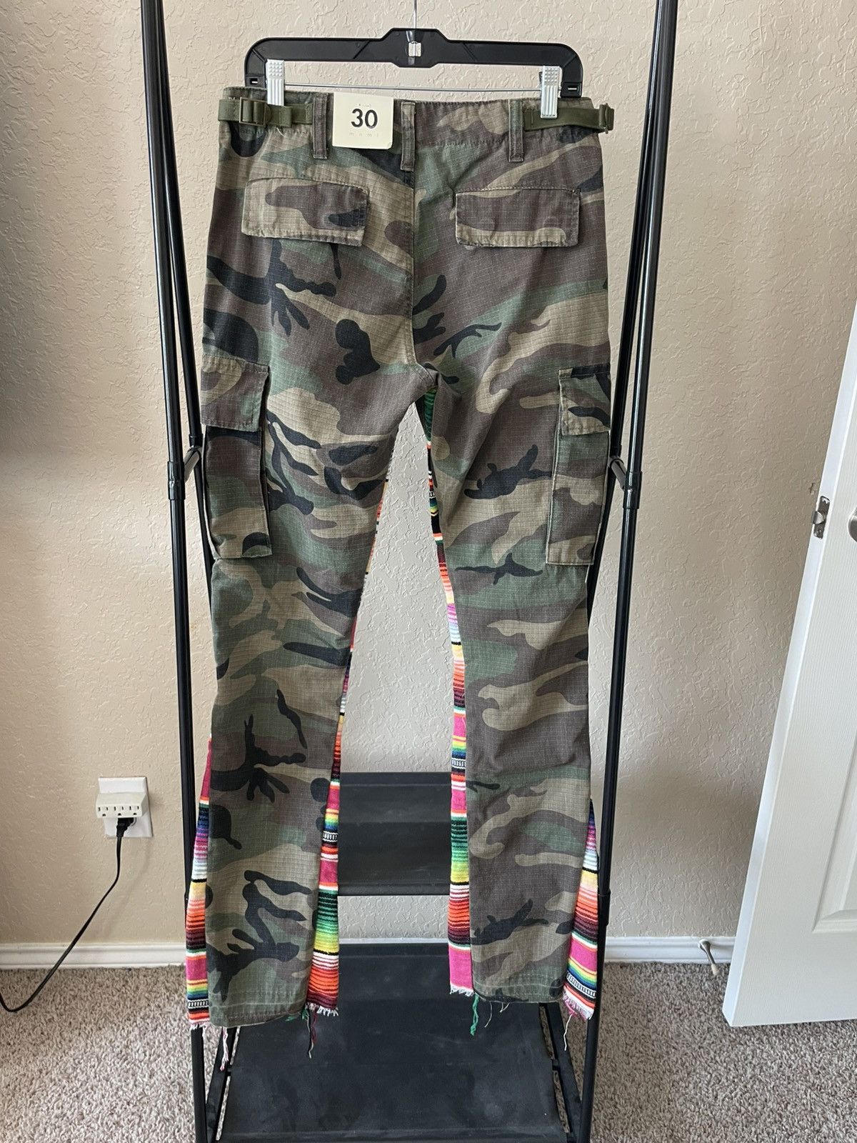 MNML Serape Bootcut Cargo Pants Camo nwt Size US 30 / EU 46 - 7 Thumbnail