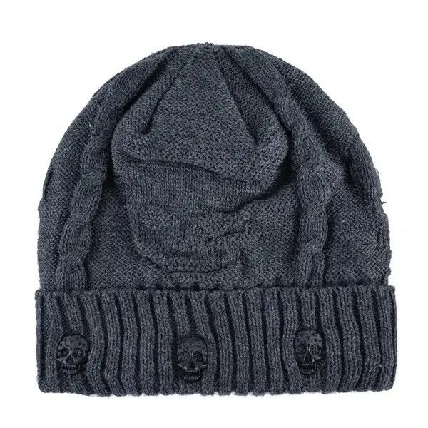 Designer Knitted Skull Beanies Size ONE SIZE - 4 Thumbnail