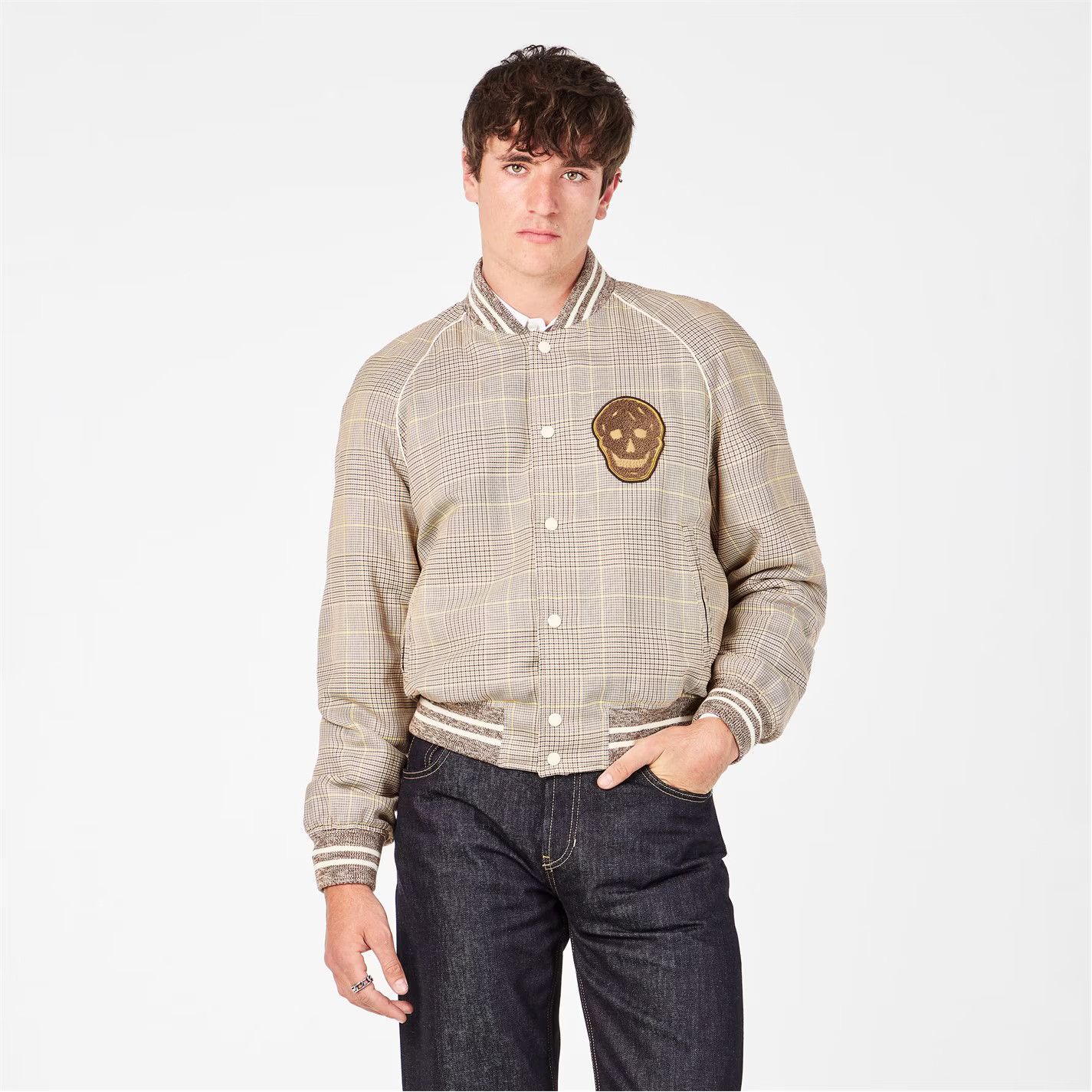 Alexander McQueen o1g2r1mq0326 Structured Bomber Jacket in Multicolor Size US S / EU 44-46 / 1 - 3 Thumbnail