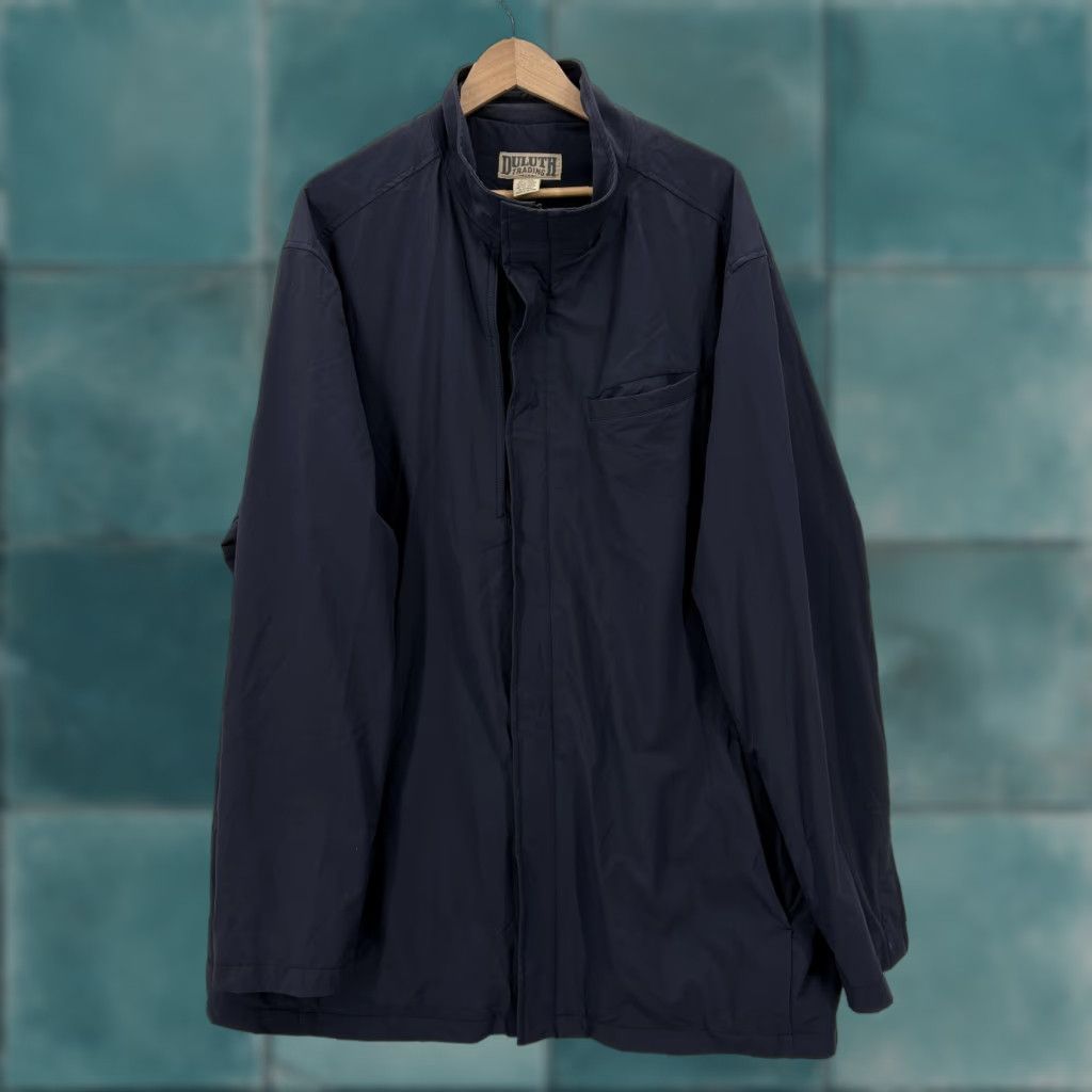 Duluth Trading Company Duluth Jet Equity Jacket Mens 2XLT Navy Blue Softshell Full Zip Outdoor Workwear Size US XXL / EU 58 / 5 - 1 Thumbnail