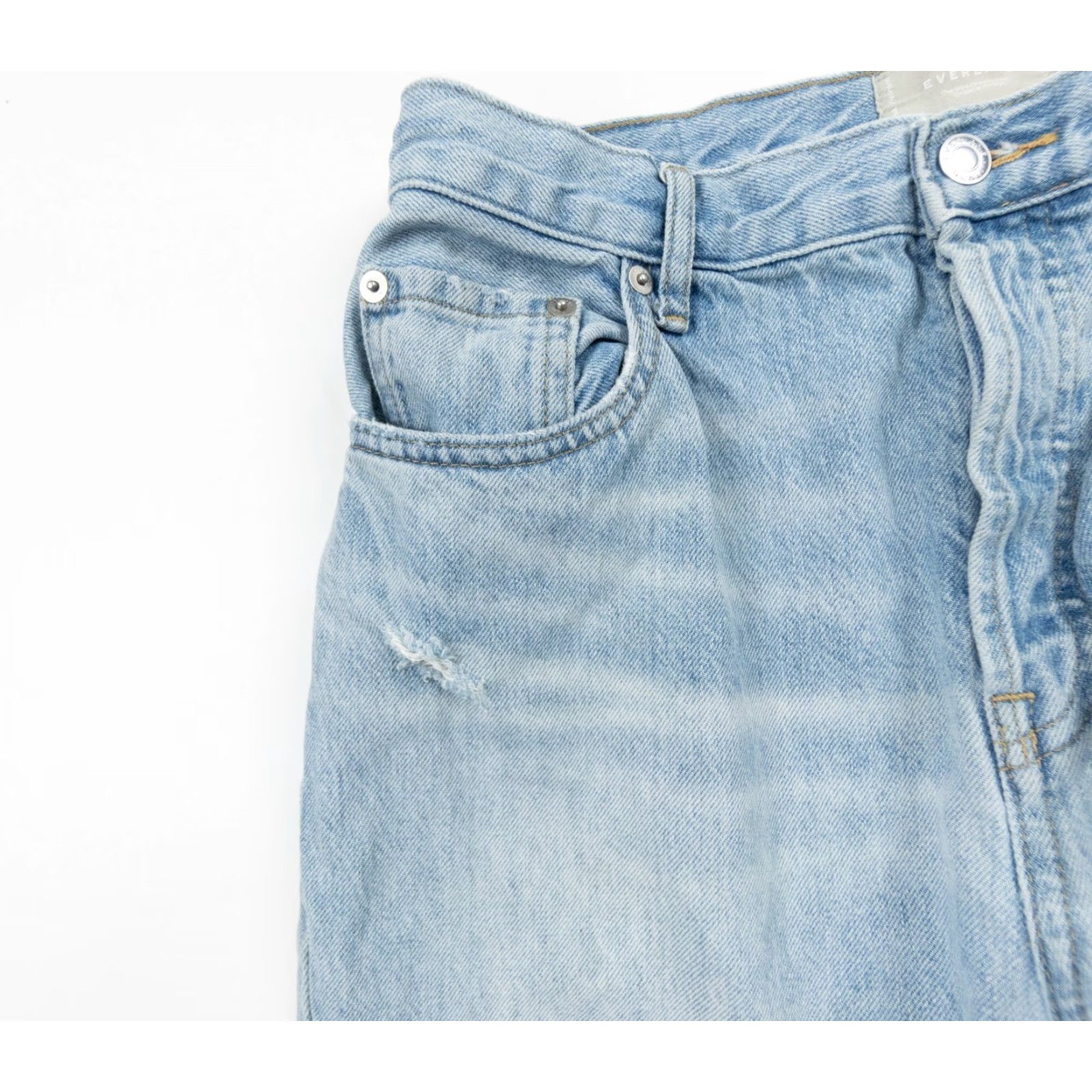 Everlane VINTAGE Everlane Jeans 90s Cropped Womens Crop Denim 29 Blue Regular 5-Pocket Jeans Mens Womens? Size 29" - 6 Thumbnail