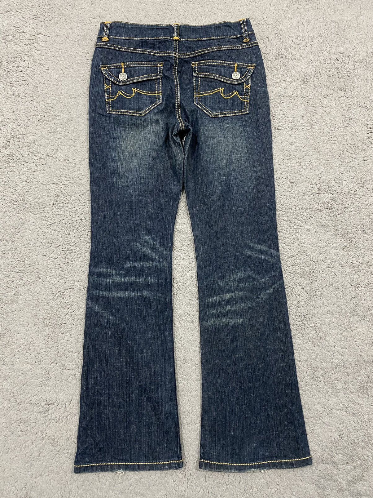 Masaki Matsushima Masaki Matsushima Flare Low Rise Stone Wash Designer Jeans Size US 30 / EU 46 - 7 Thumbnail