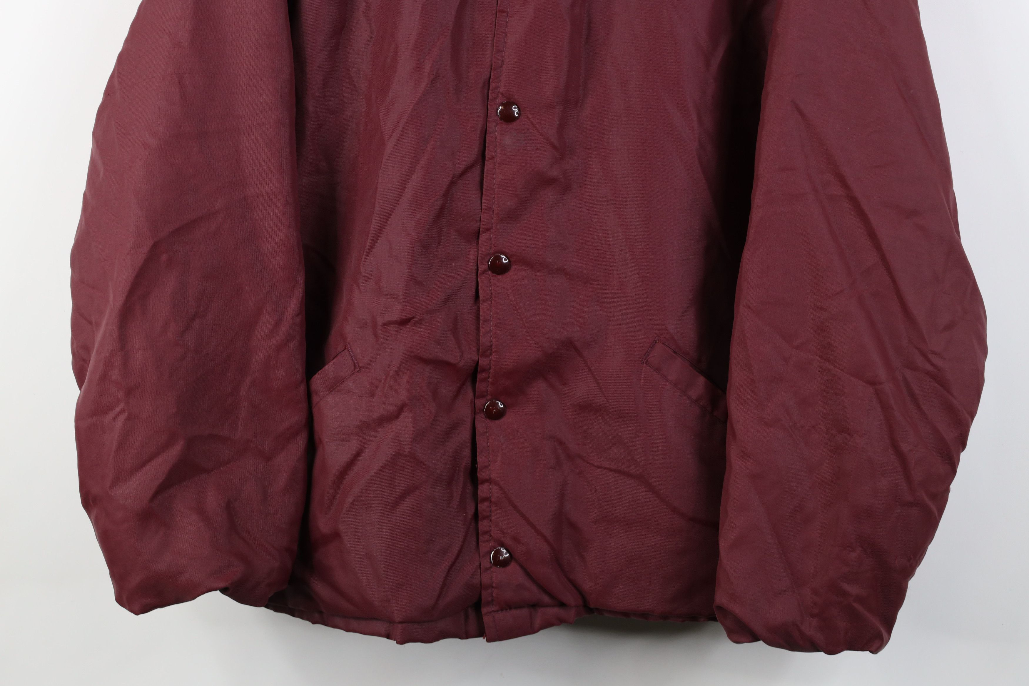 Vintage Vintage 70s Streetwear Coaches Windbreaker Jacket Red USA Size US L / EU 52-54 / 3 - 3 Thumbnail
