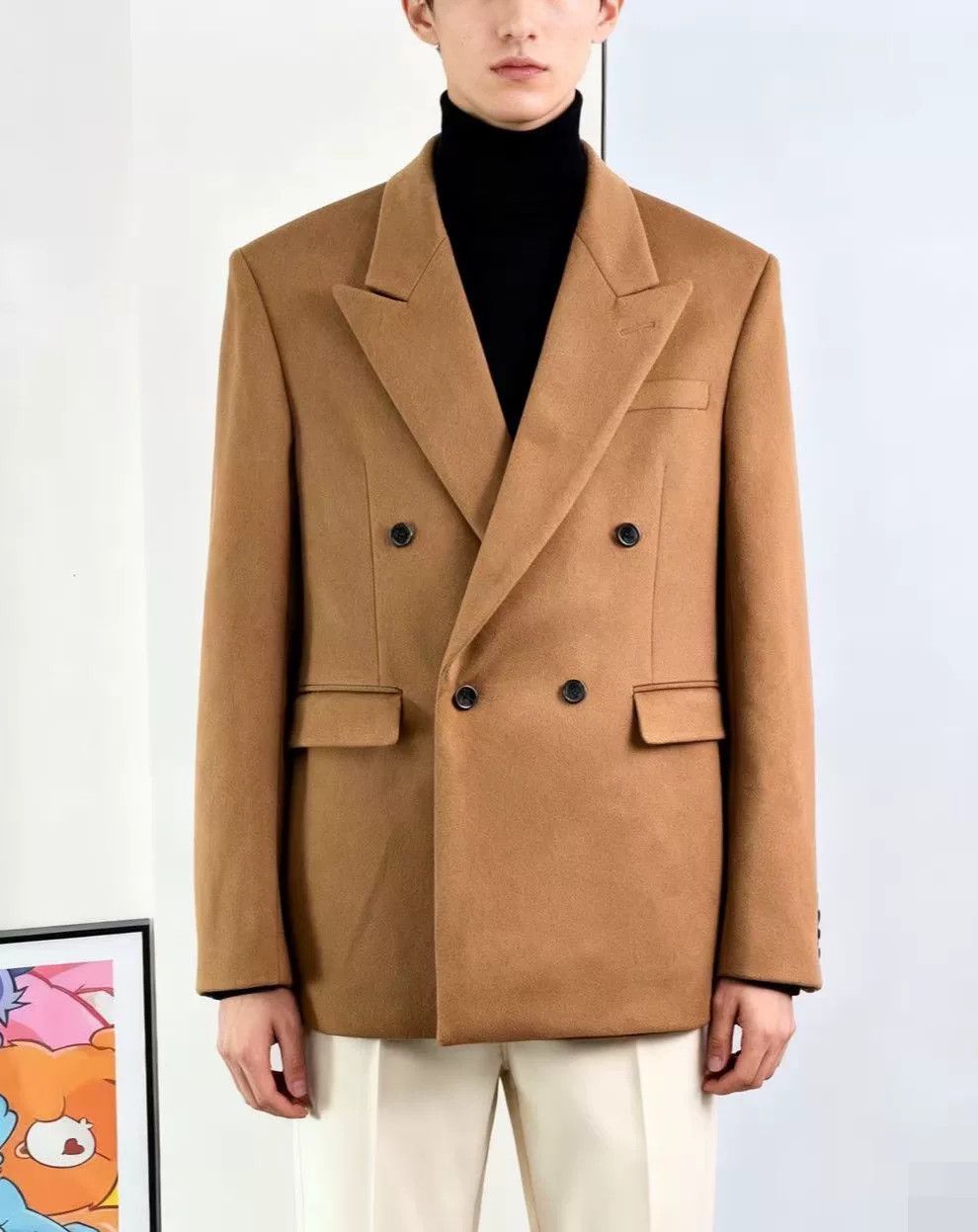 Saint Laurent Paris Saint Laurent Wool Double-Breasted Coat Size US M / EU 48-50 / 2 - 1 Thumbnail