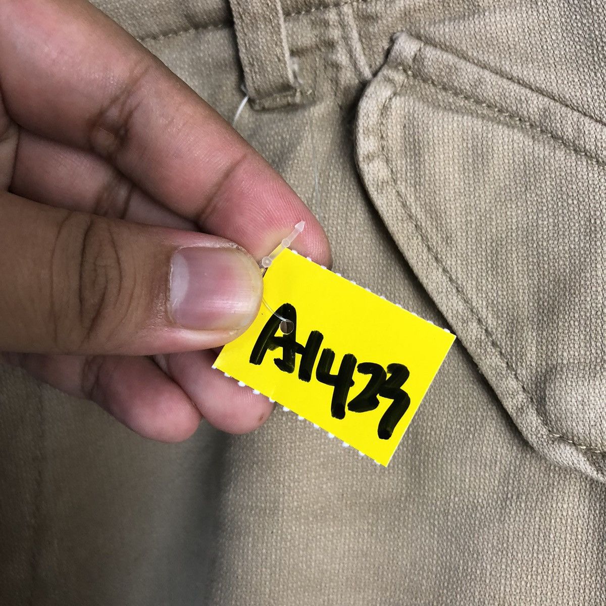 Japanese Brand Back Number Cream Cargo Multipocket Pants #A1423 Size US 33 - 13 Thumbnail