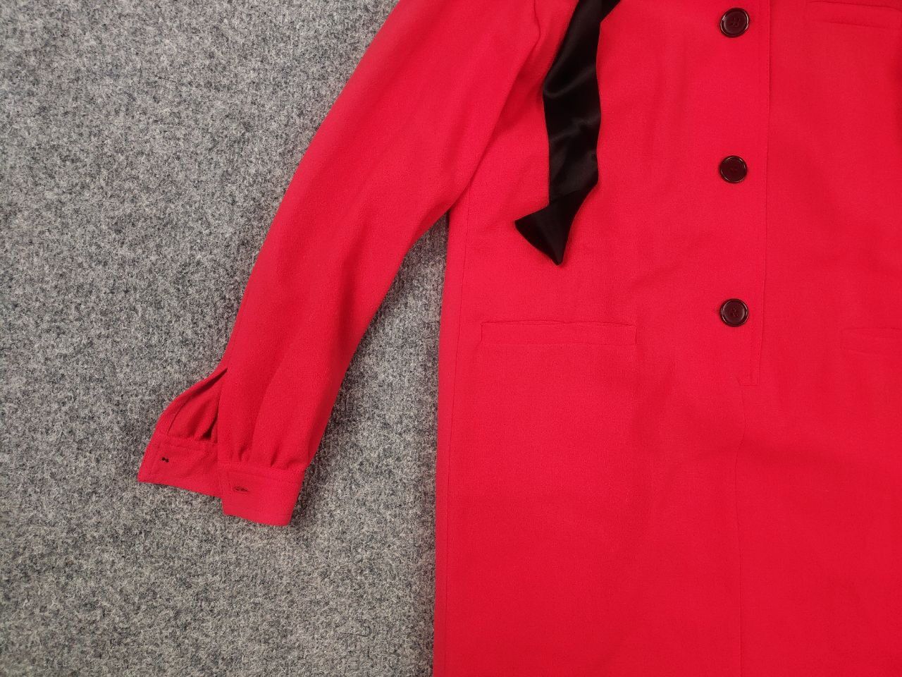 Valentino Vintage 80's Valentino miss V Red shirt dress long sleeves Size M / US 6-8 / IT 42-44 - 3 Thumbnail