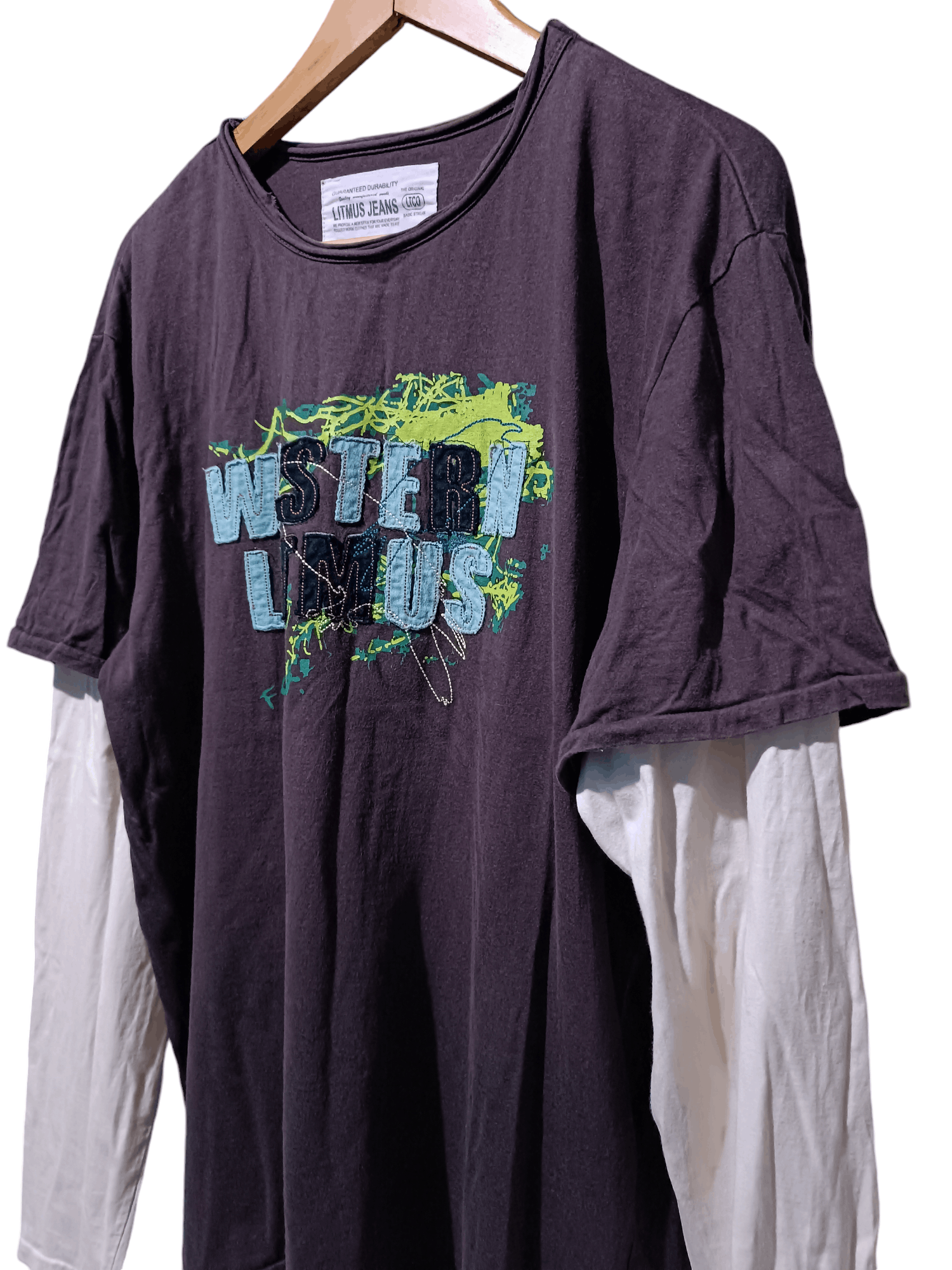 Japanese Brand × Vintage Double Layer Long Sleeve T-shirt Size US XL / EU 56 / 4 - 2 Thumbnail