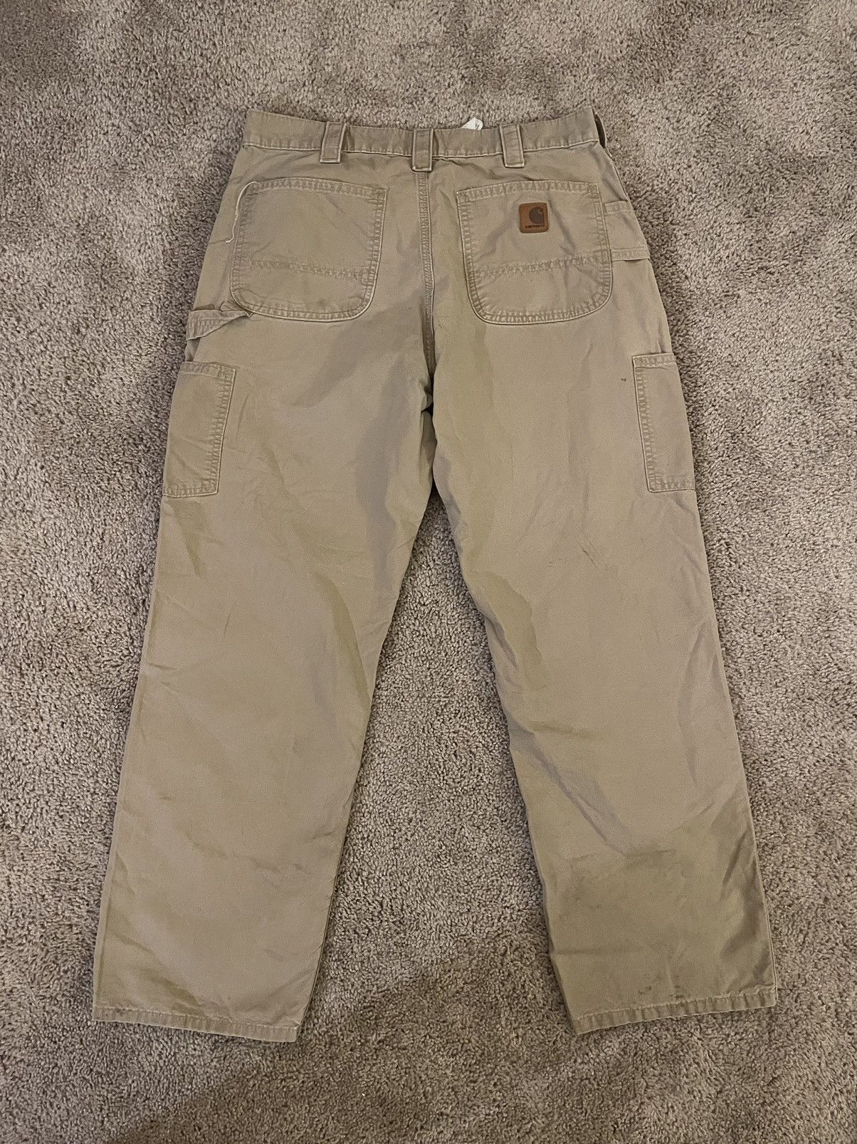 Carhartt Carhartt Tan Work Pants 34x32 Size US 34 / EU 50 - 1 Thumbnail