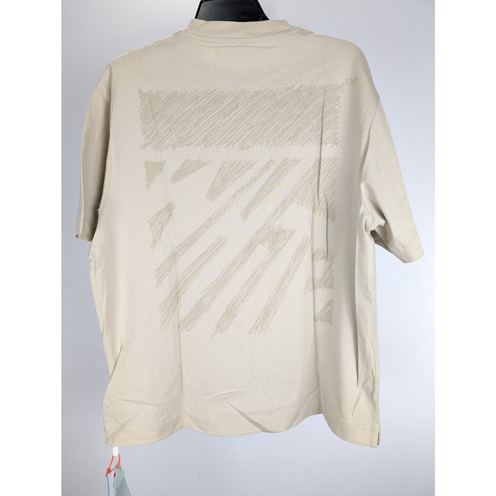 Off-White o1rshd1 Scribble Carry Over Skate T-Shirt in Ivory/Beige Size US XXL / EU 58 / 5 - 12 Thumbnail
