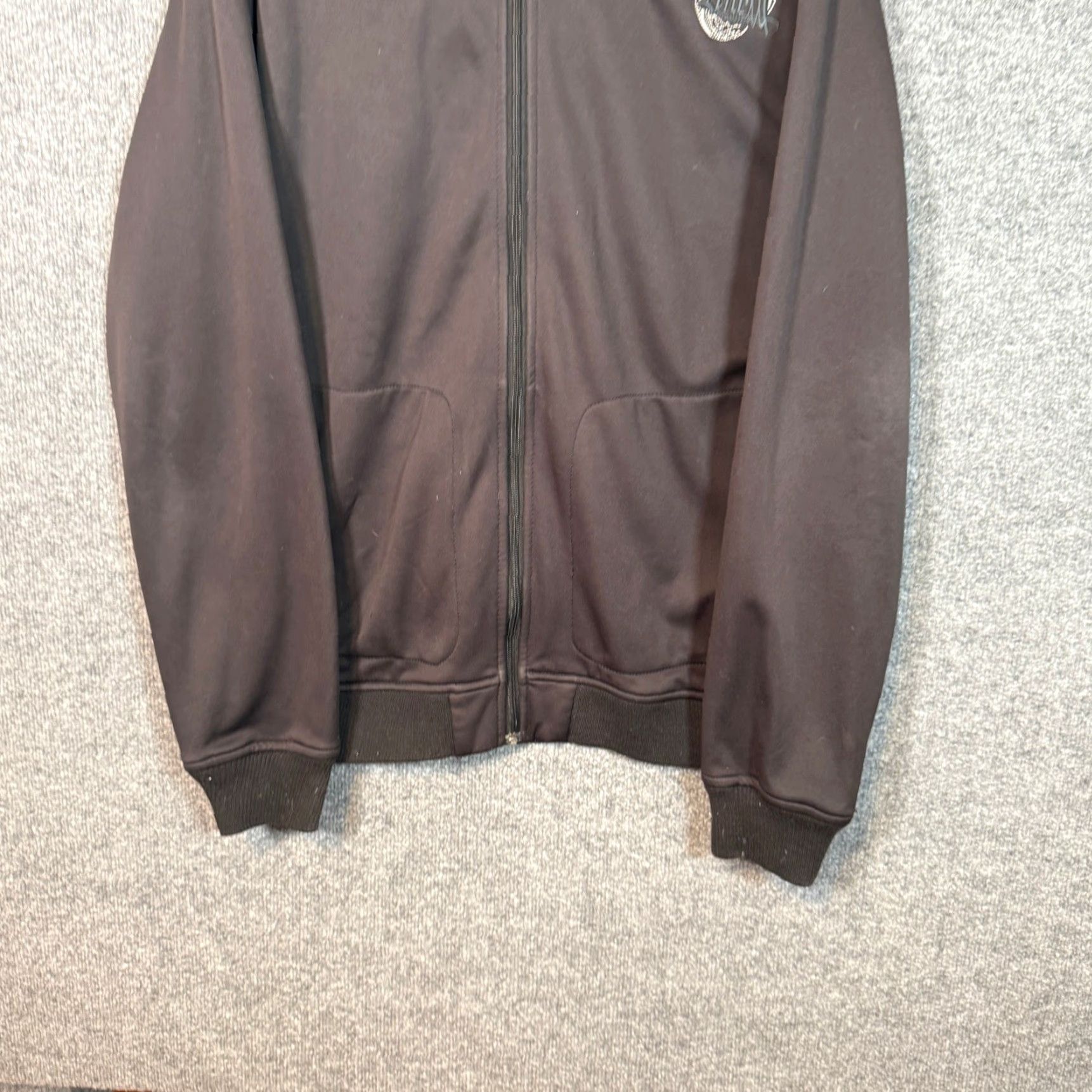 O'Neill VINTAGE O'Neill Hoodie Mens Large Black Gray Y2K Zip Logo Surf Skate Full Zip Pockets Hooded Size US L / EU 52-54 / 3 - 2 Thumbnail
