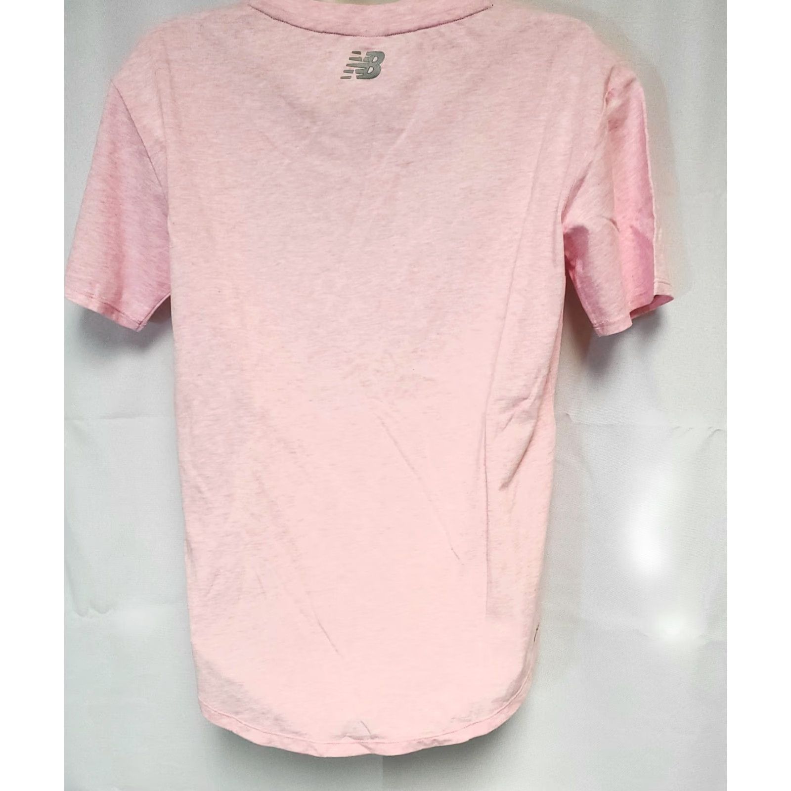 New Balance Womens New Balance RWT73124 PGL Heathertech Graphic Pink Fighting Always Shirt Size S / US 4 / IT 40 - 3 Thumbnail