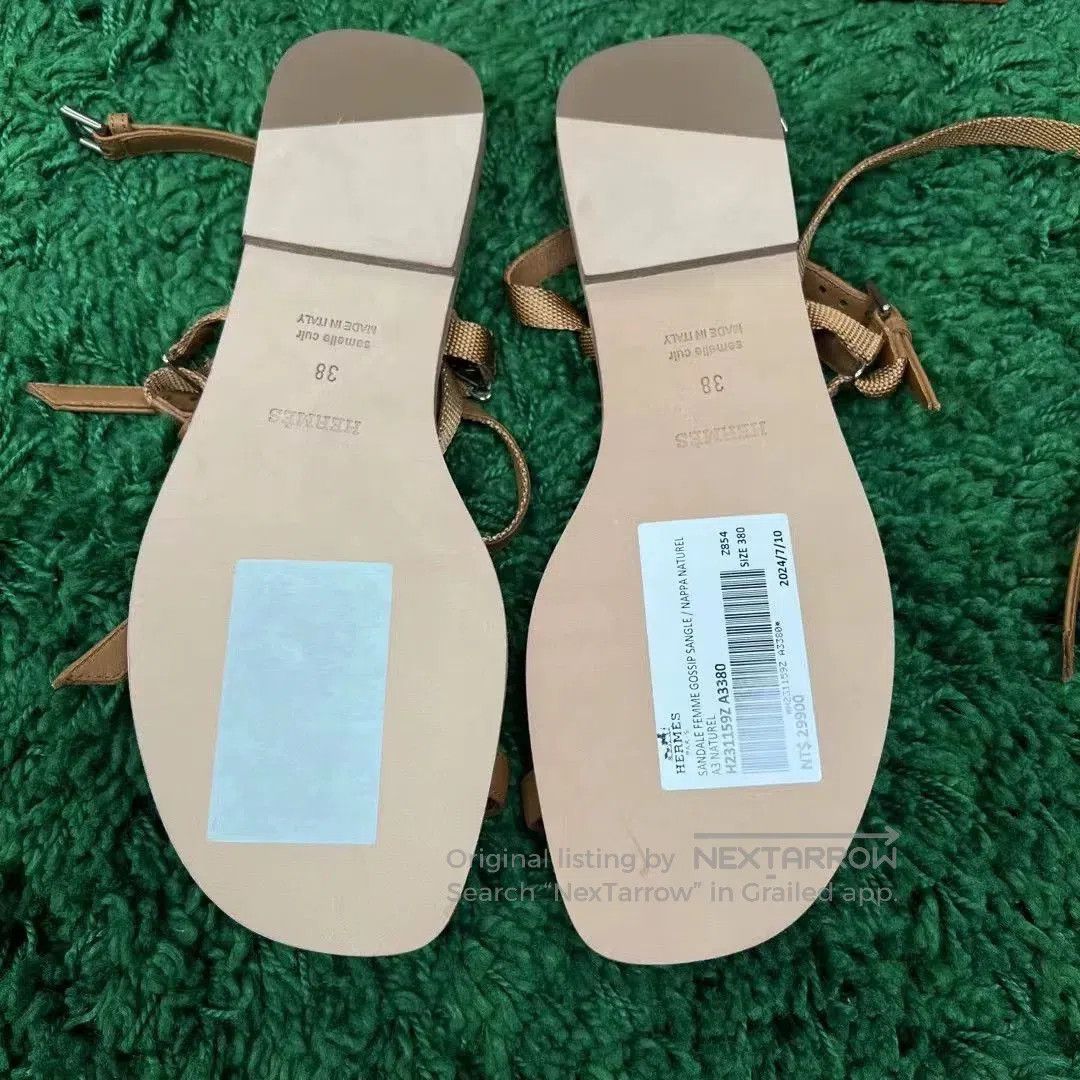 Hermes Hermes Roman Strappy Sandals. Size US 7 / IT 37 - 6 Thumbnail