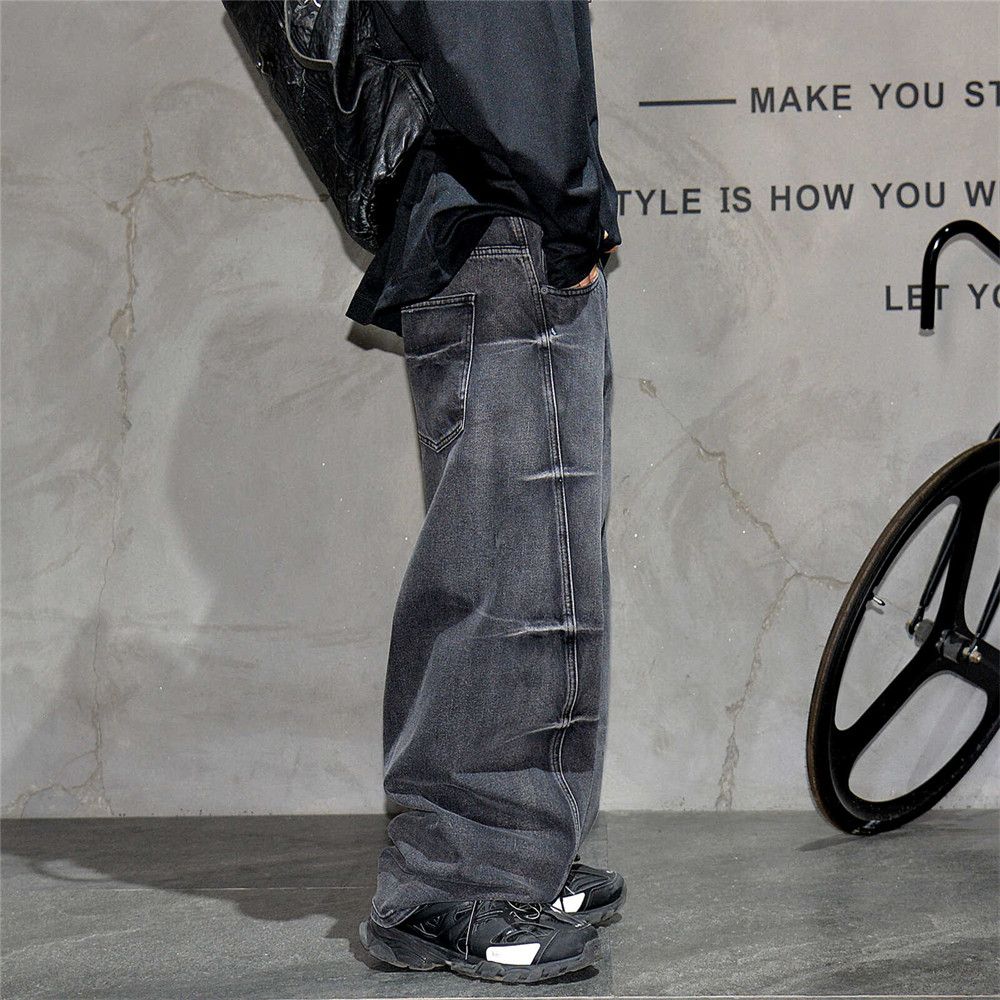Jean × Vintage Washed Faded Baggy Jeans Size US 31 - 4 Thumbnail