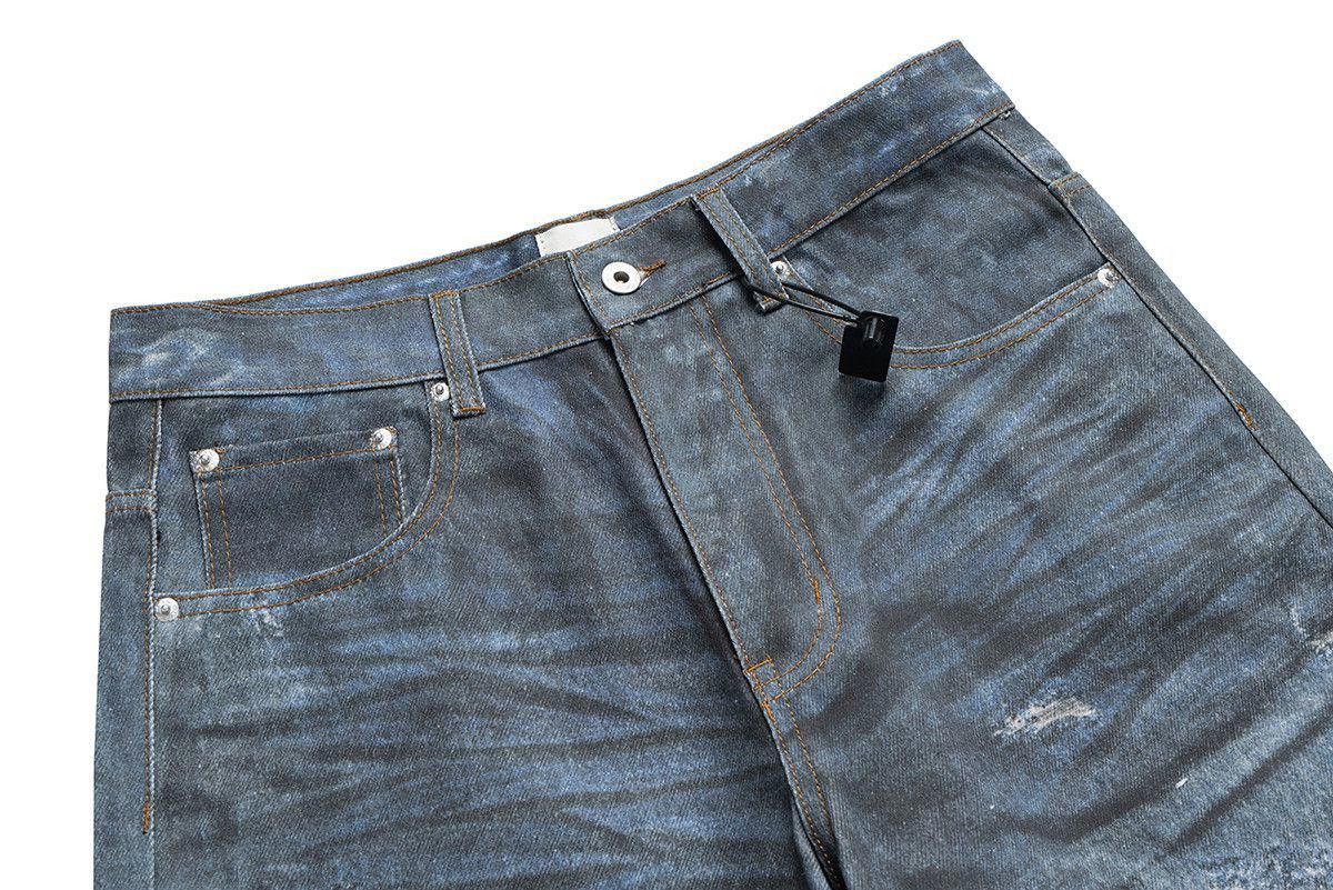 Japanese Brand Distressed Dirty Blue Ripped Jeans Size US 32 / EU 48 - 6 Thumbnail