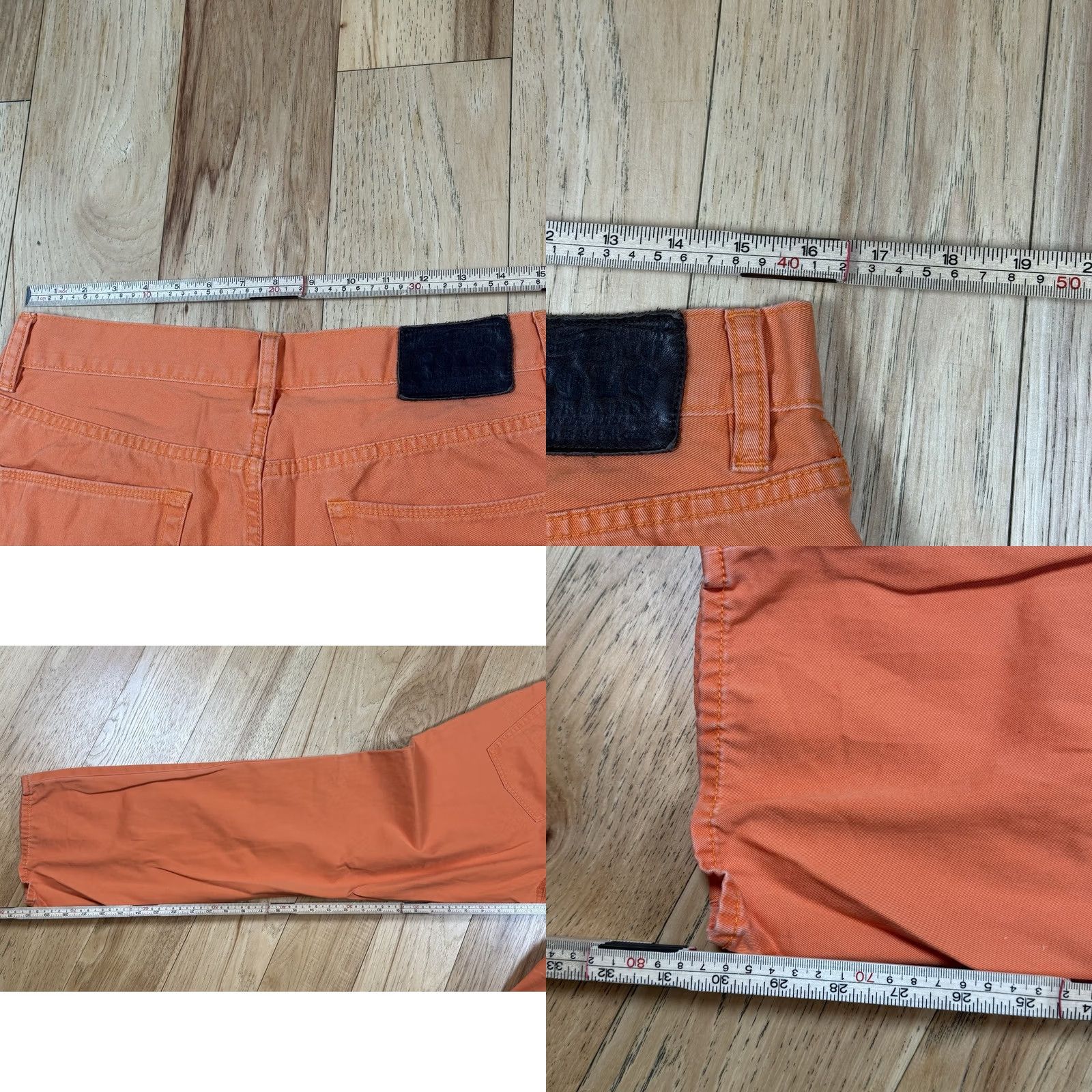 Polo Ralph Lauren VINTAGE Polo Ralph Lauren Jeans Men 32x30 Orange Straight Fit Slim Light Blue 90s Mens Size US XS / EU 42 / 0 - 8 Thumbnail