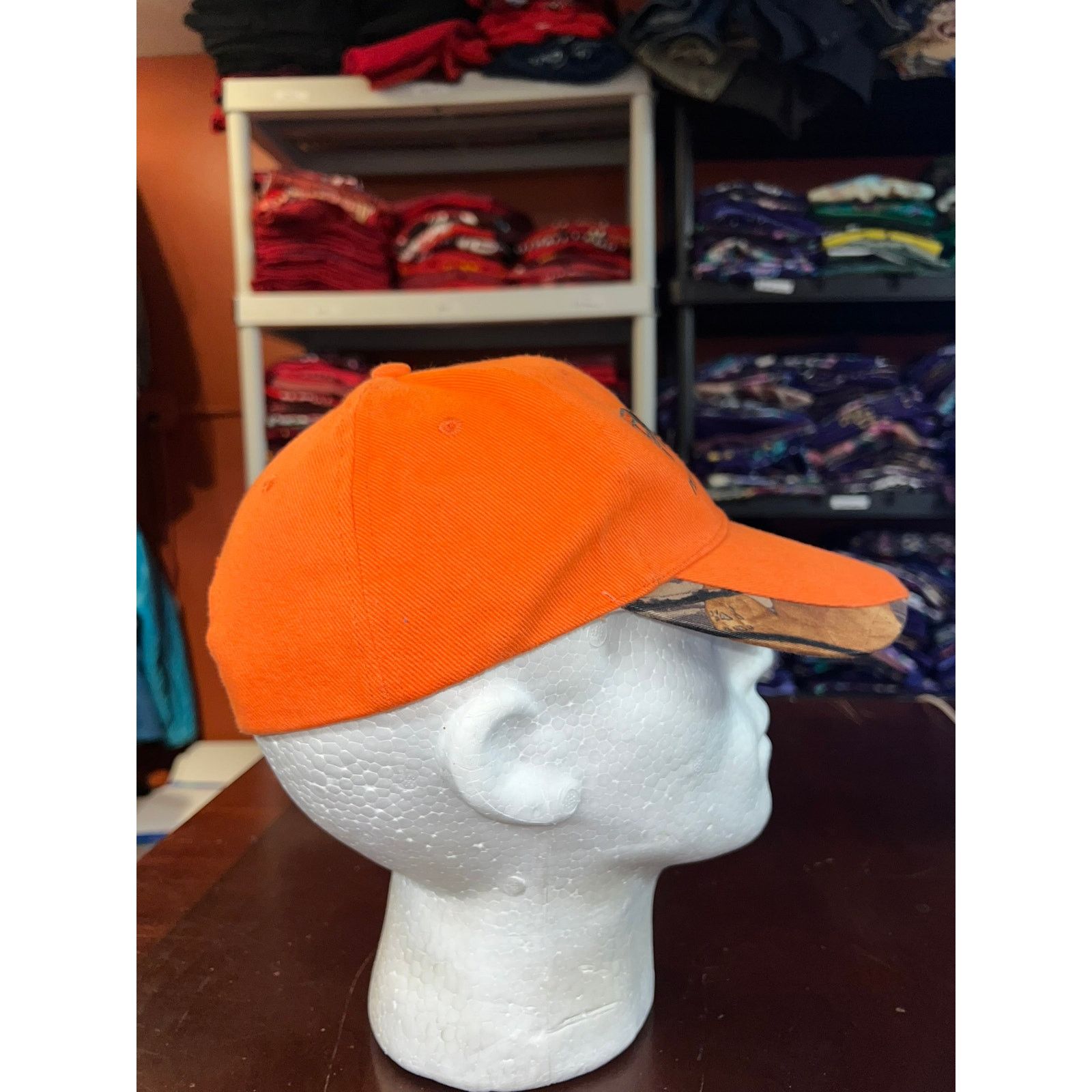 Vintage PPF Hat Plastic Pipe Fabrication Orange Camo Cap Headwear Size ONE SIZE - 5 Thumbnail