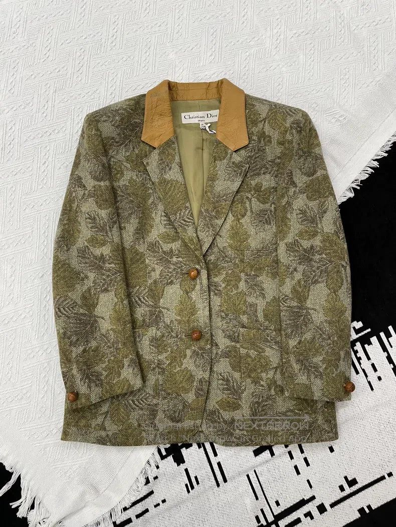 Dior Dior Green printed suit jacket Size M / US 6-8 / IT 42-44 - 1 Thumbnail