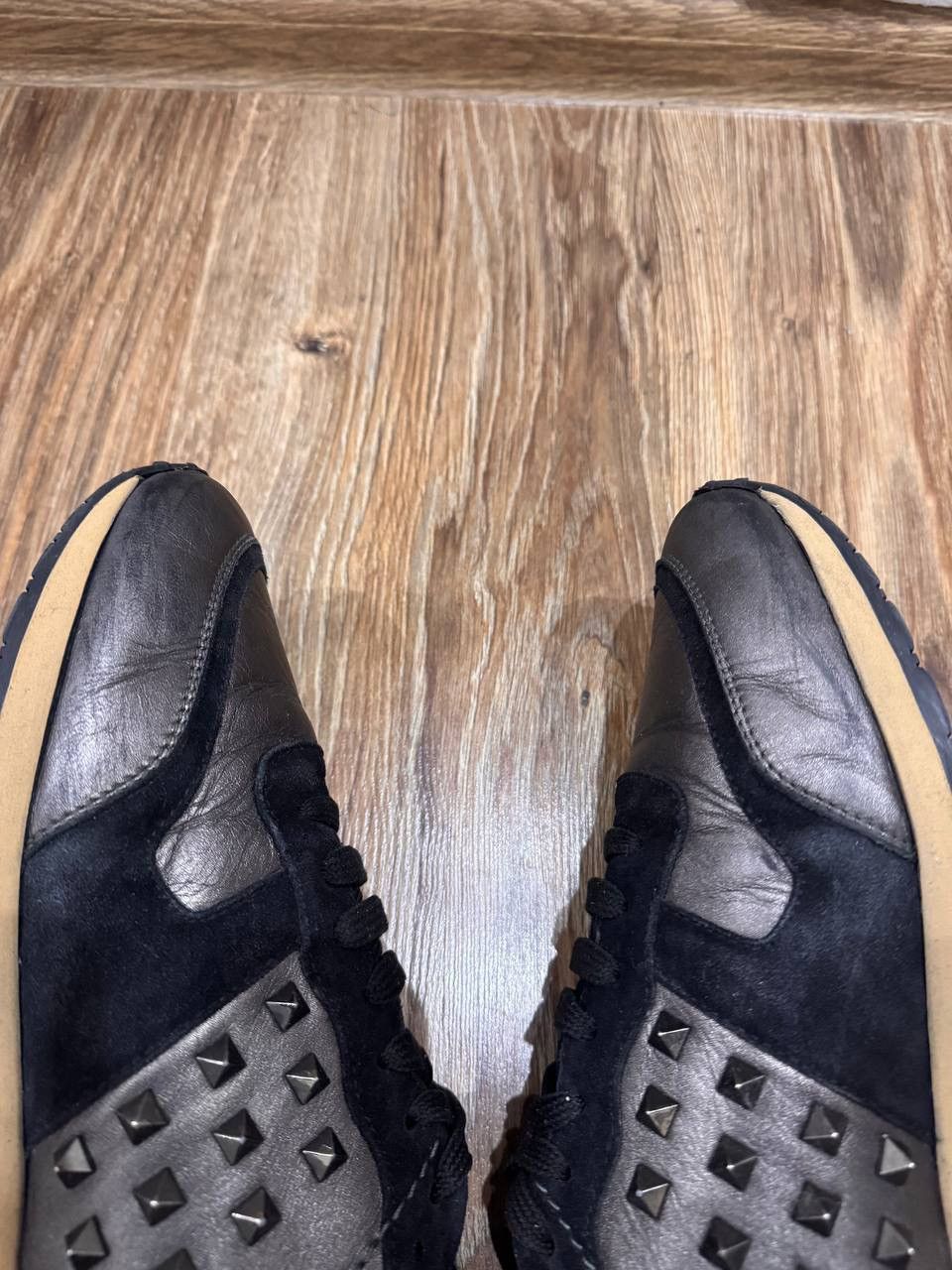 Valentino Valentino Leather Suede Rockrunner Stud Sneakers Size 43 Size US 10 / EU 43 - 19 Thumbnail