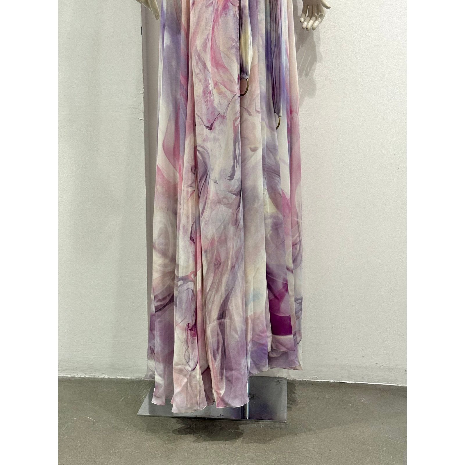 Roberto Cavalli 2010s Roberto Cavalli marble print maxi dress Size M / US 6-8 / IT 42-44 - 7 Thumbnail