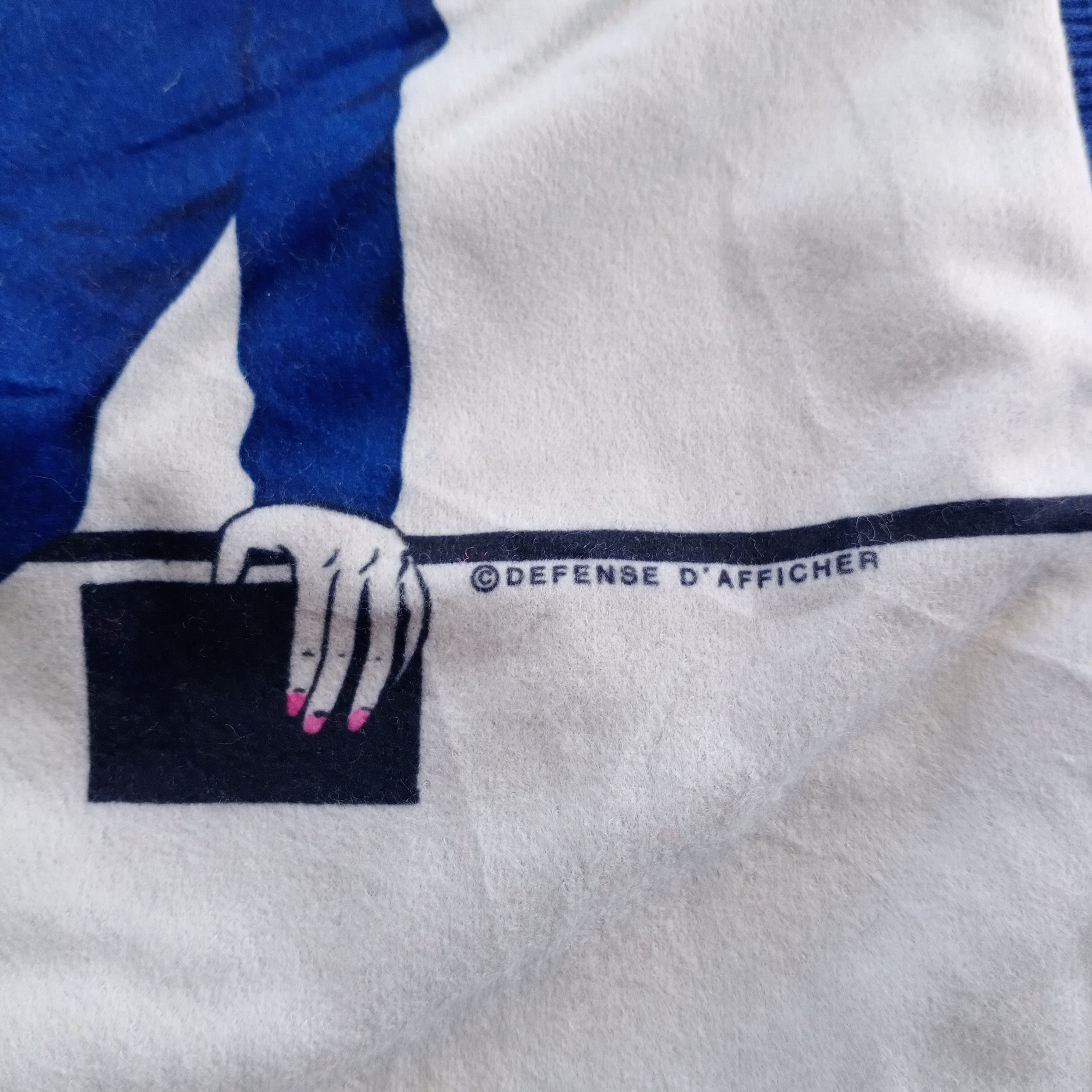 Designer Vintage Defense D'Afficher Paris Made France Lady Art Shirt Size US S / EU 44-46 / 1 - 4 Thumbnail