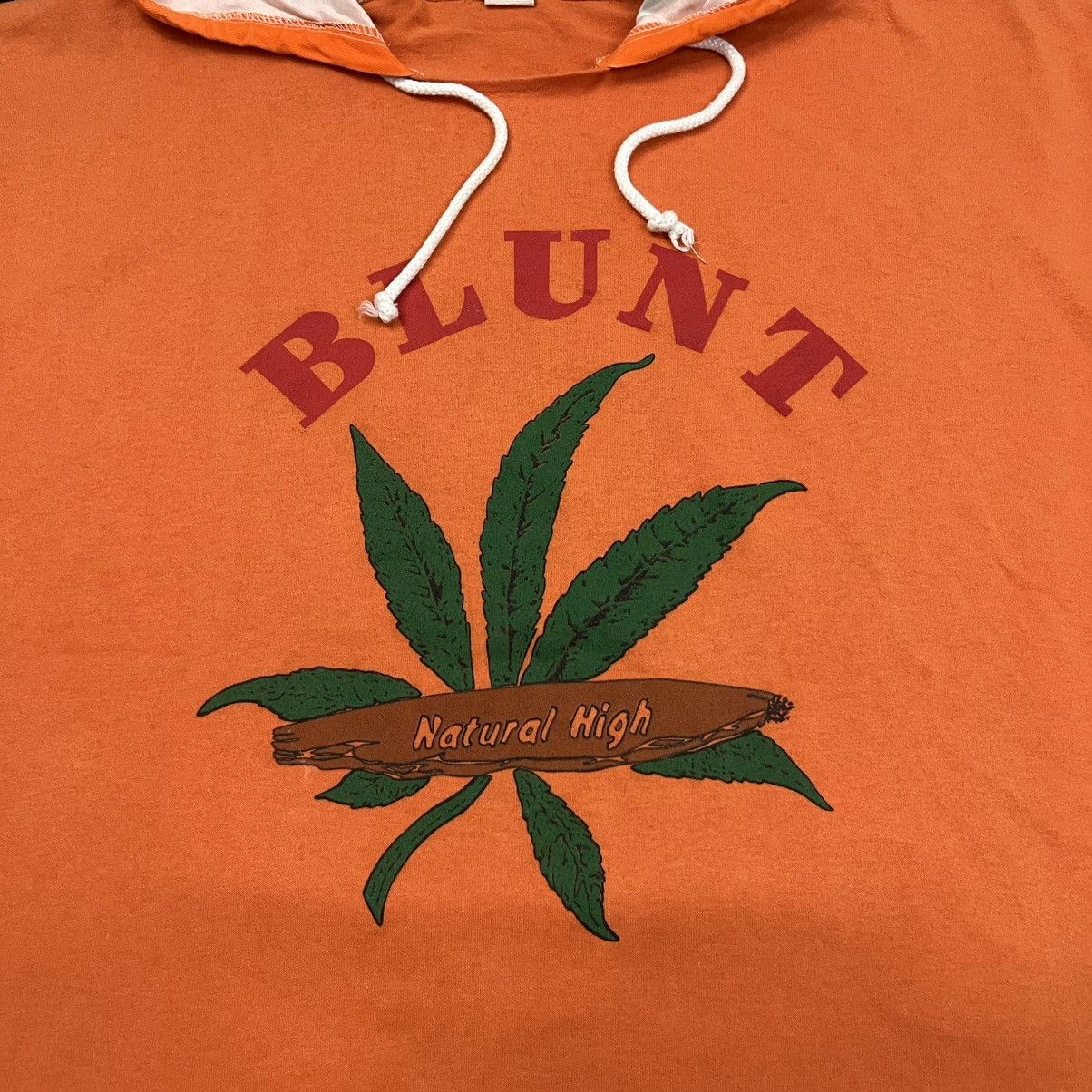 Bob Marley × If Six Was Nine × Vintage 1980s Blunt marijuana Short sleeve hoodie bob marley Size US L / EU 52-54 / 3 - 3 Thumbnail