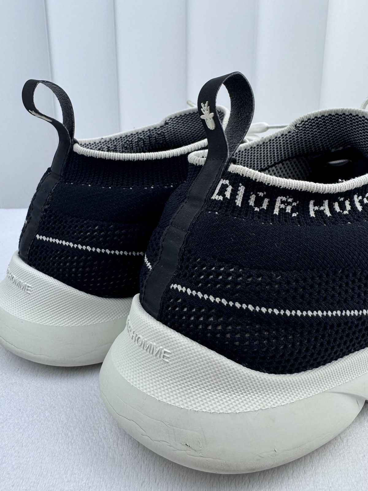Dior Dior B21 Homme Sock Sneakers Black White Size US 10.5 / EU 43-44 - 8 Thumbnail