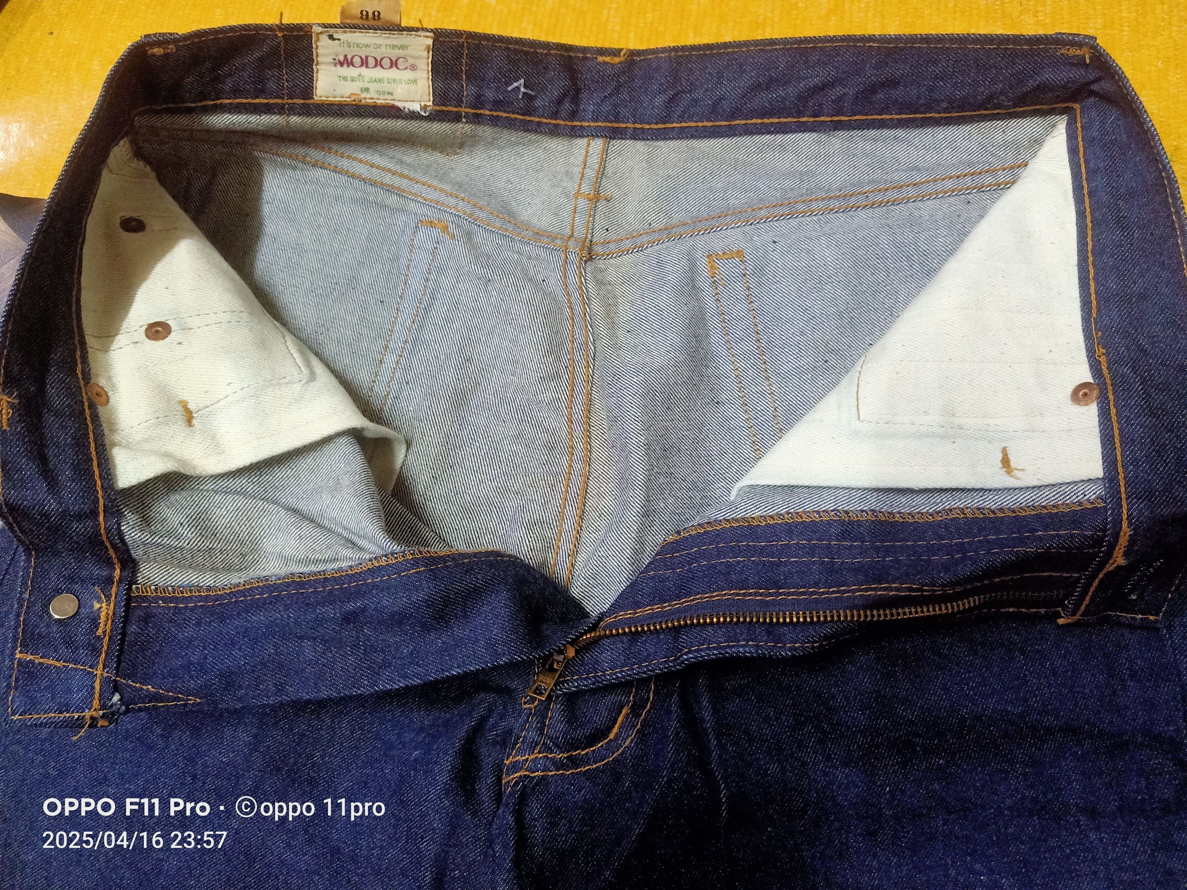If Six Was Nine × Japanese Brand × Le Grande Bleu (L.G.B.) Modoc 90s Vtg Denim Flaredenim Loose Rise Rare Size US 32 / EU 48 - 11 Thumbnail