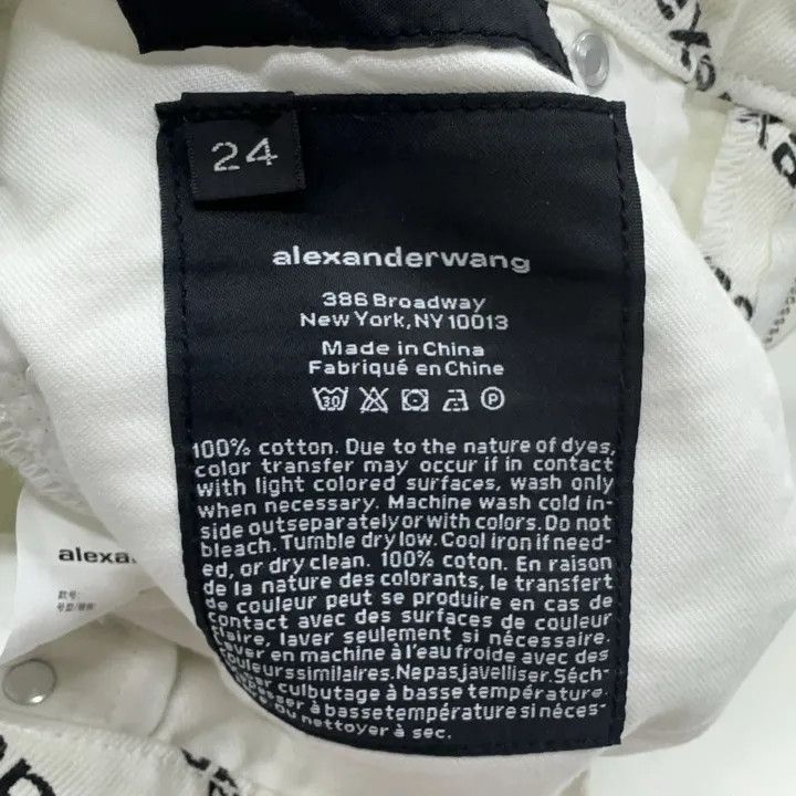 Alexander Wang Alexander Wang Logo Print Casual Shorts for Women - Size 24" / US 00 / IT 34 - 4 Thumbnail